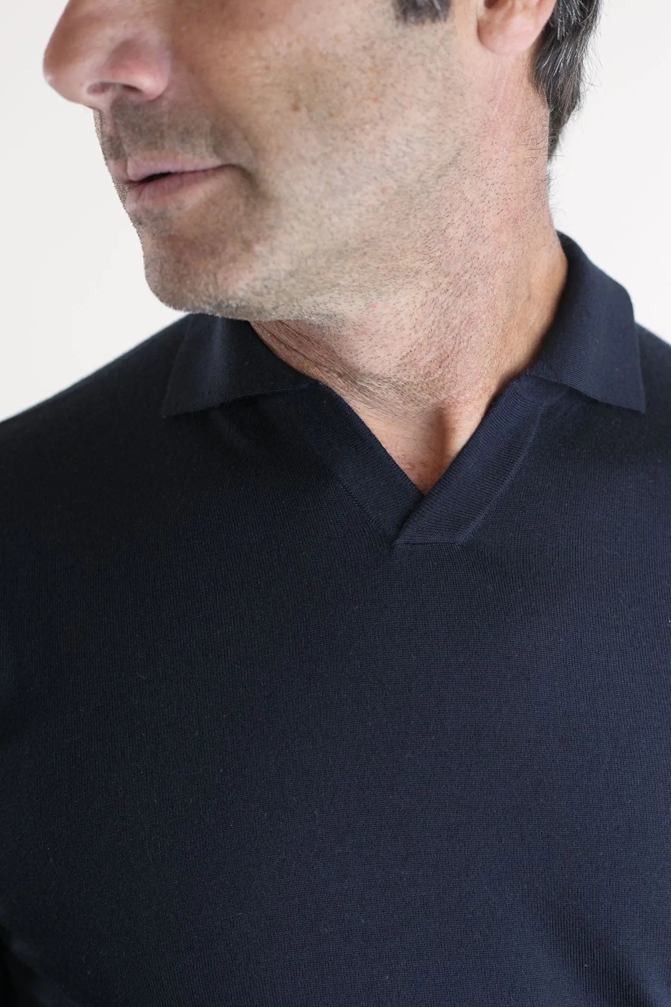GUARINO Polo Wish Loro Piana Blu