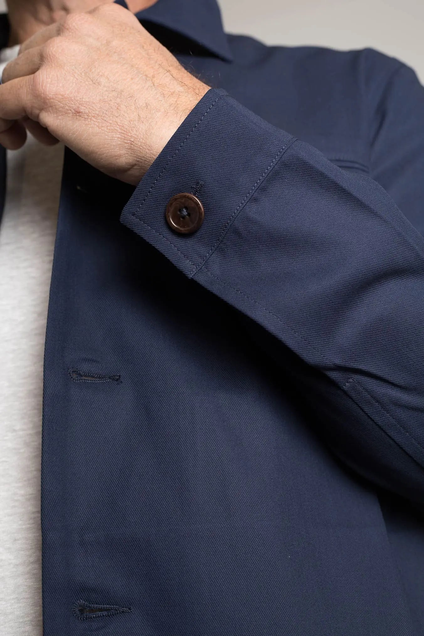 HINDUSTRIE Overshirt Cotone Crepe Blu Navy