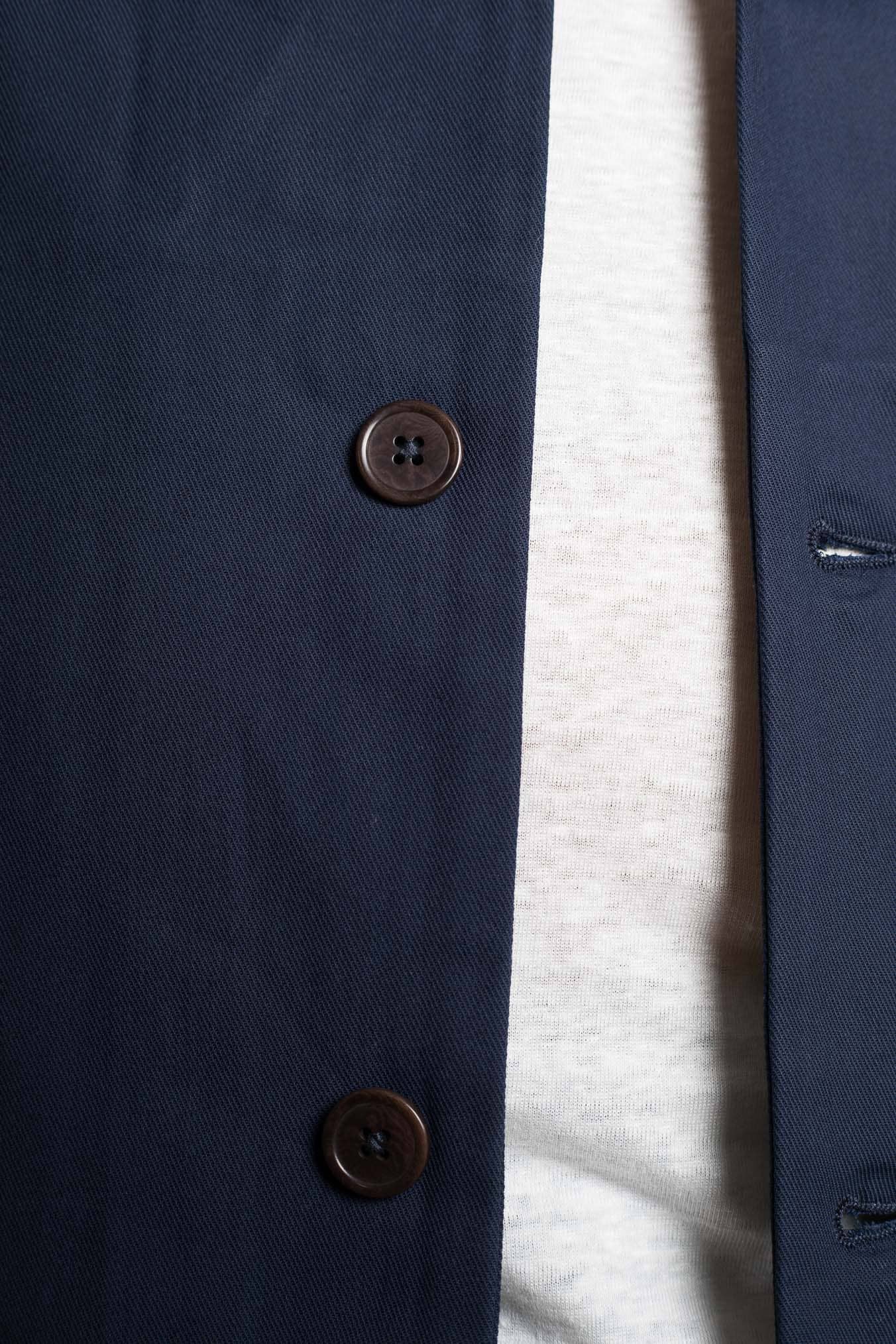HINDUSTRIE Overshirt Cotone Crepe Blu Navy