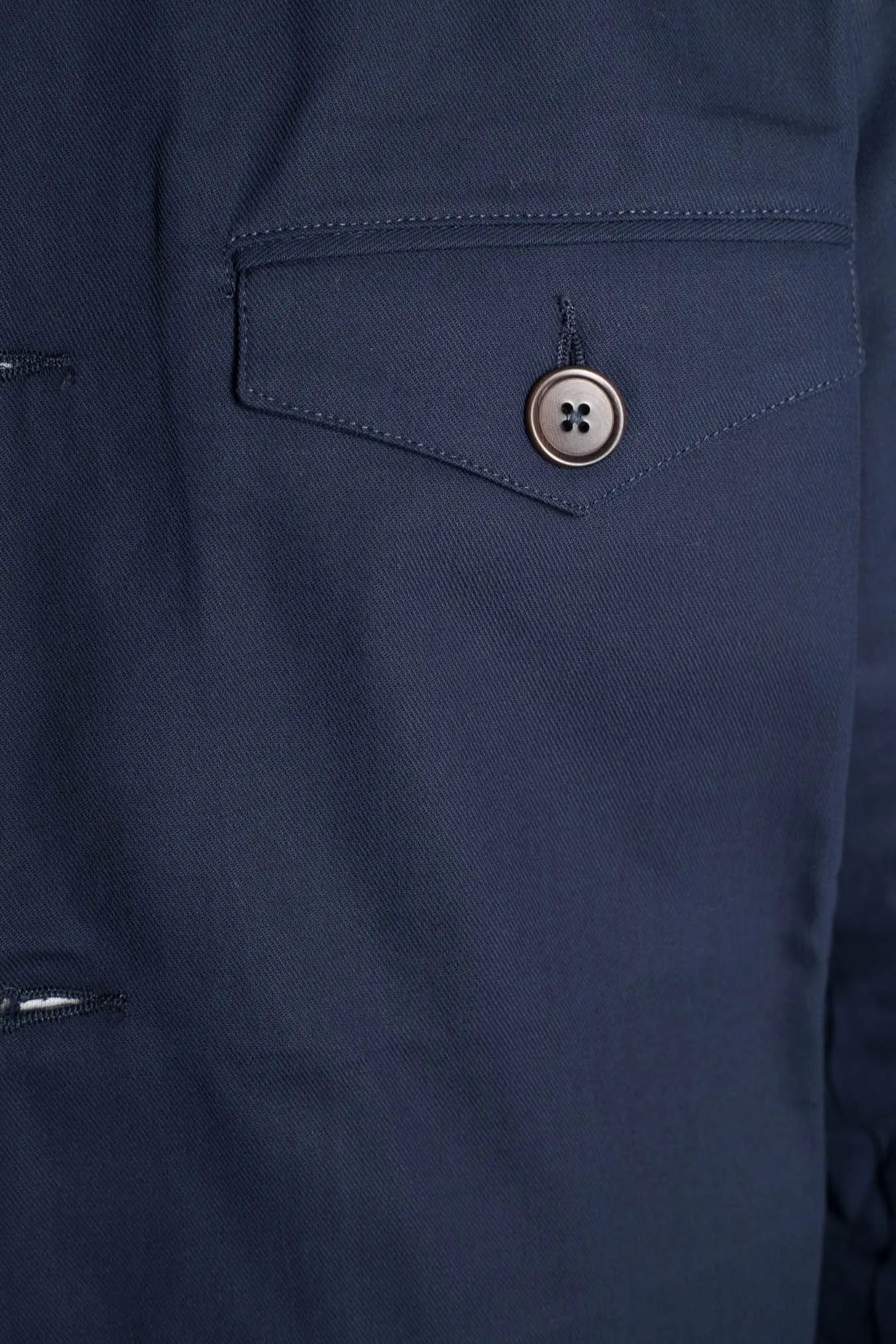 HINDUSTRIE Overshirt Cotone Crepe Blu Navy