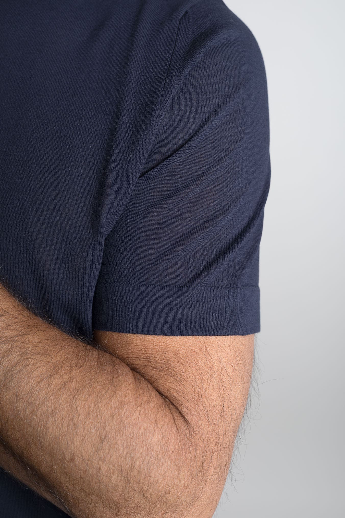 HINDUSTRIE T-Shirt Cotone Crepe Blu Navy