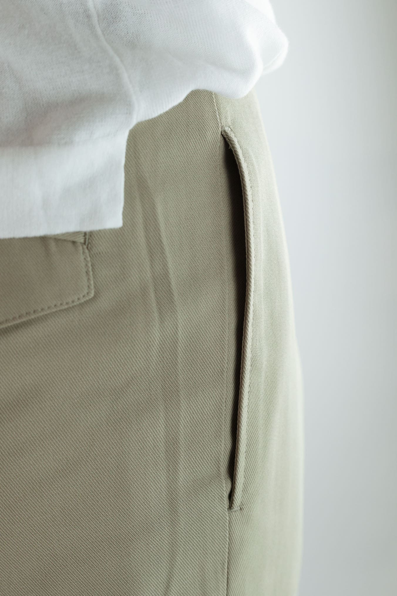 HINDUSTRIE Pantaloni Cotone Crepe Beige
