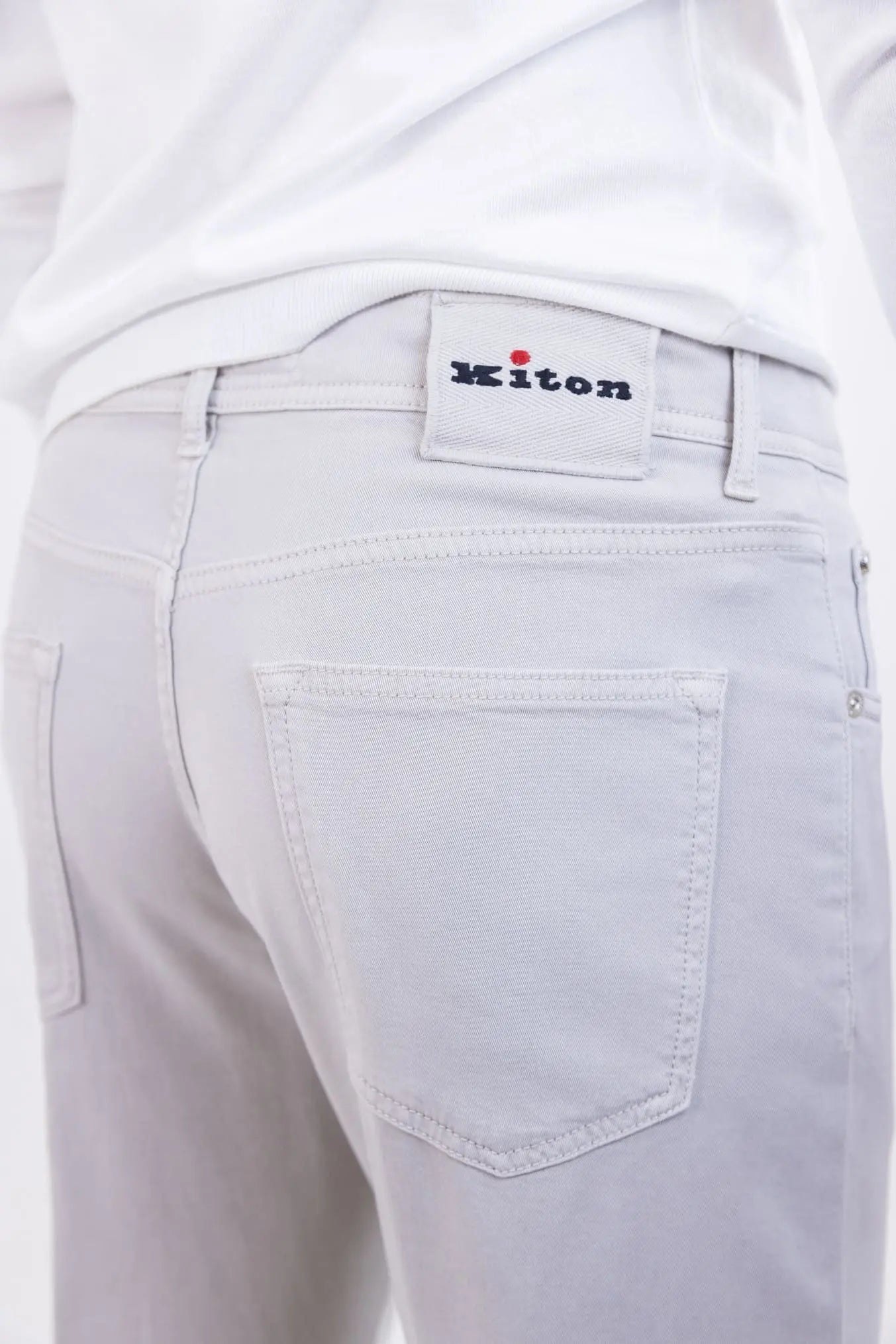 KITON Pantaloni 5 Tasche Tortora