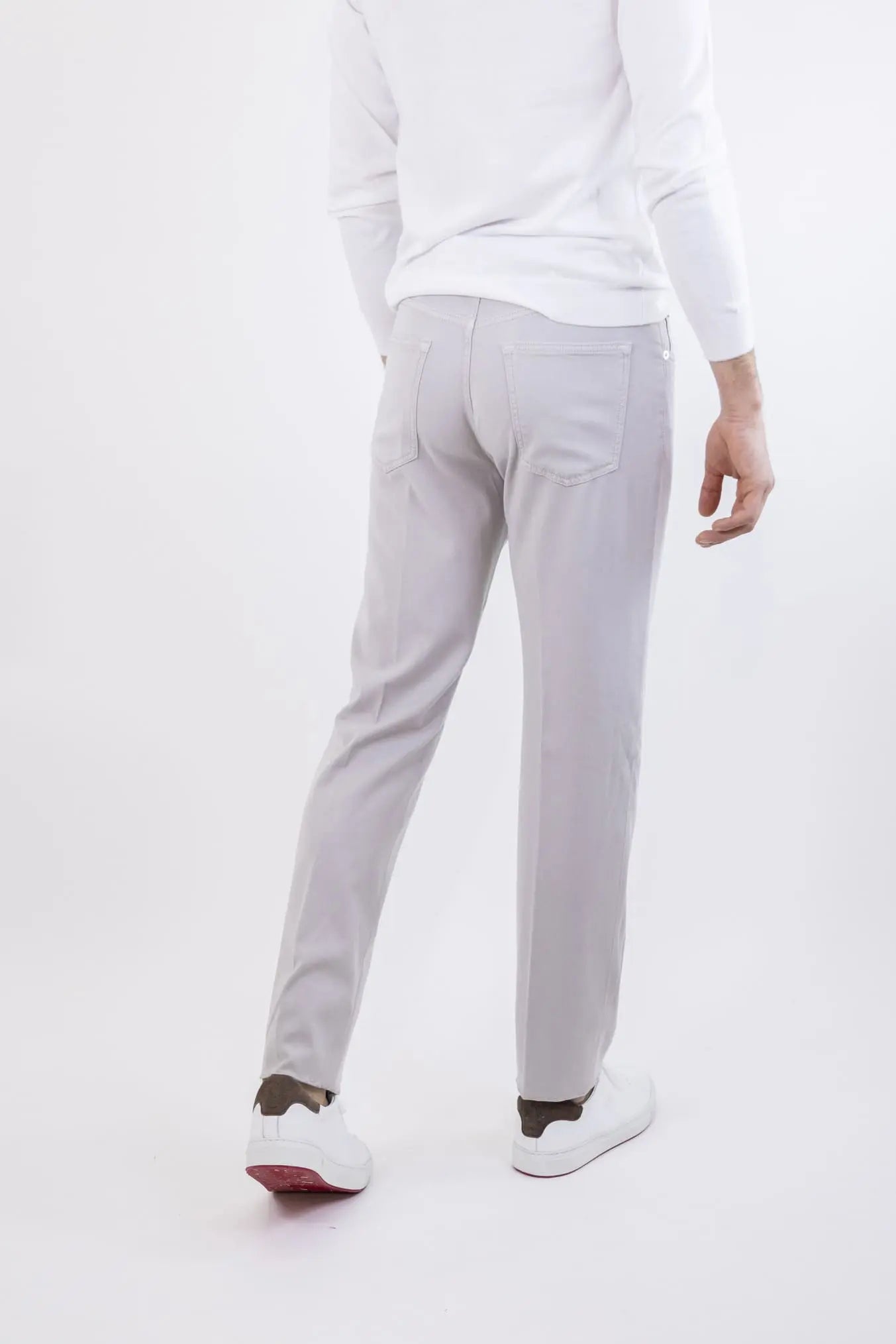 KITON Pantaloni 5 Tasche Tortora