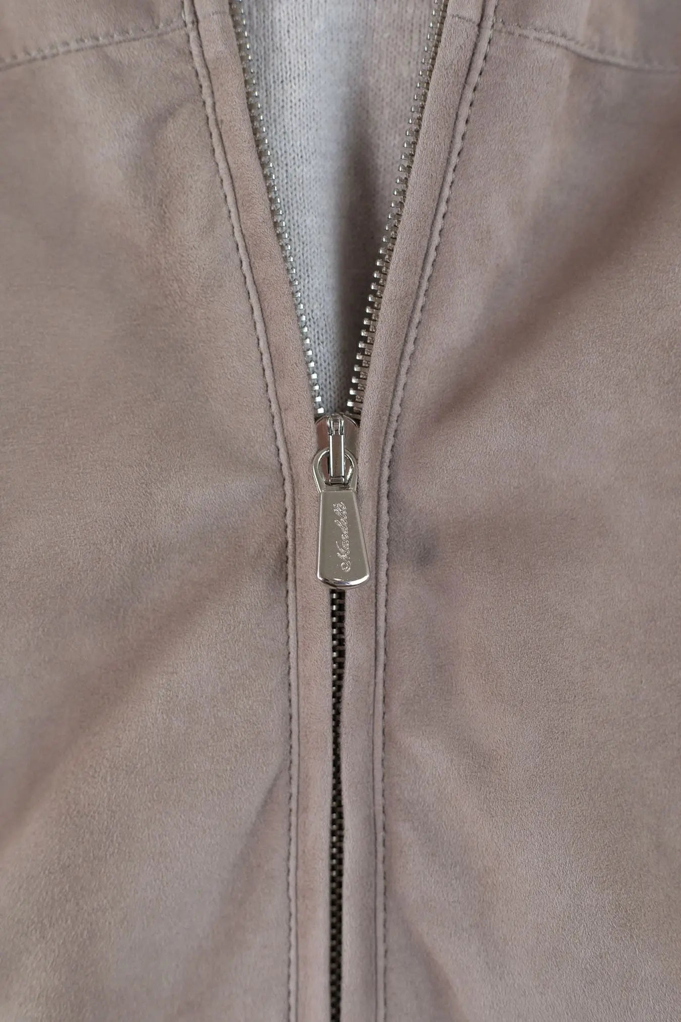 MANDELLI Gilet Suede Beige