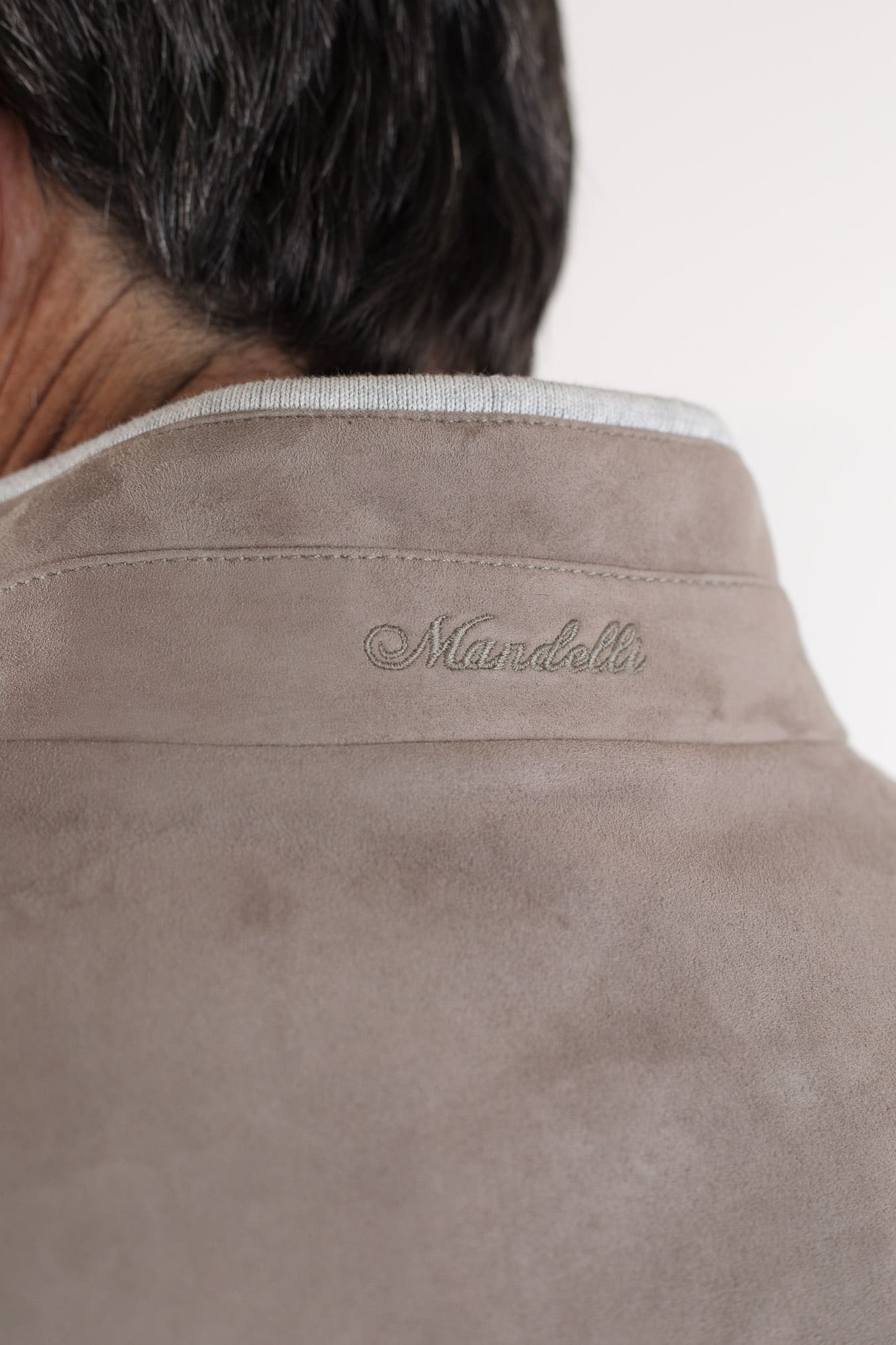 MANDELLI Gilet Suede Beige
