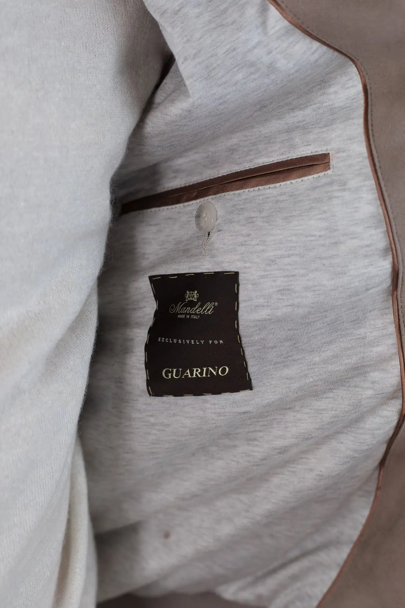 MANDELLI Gilet Suede Beige