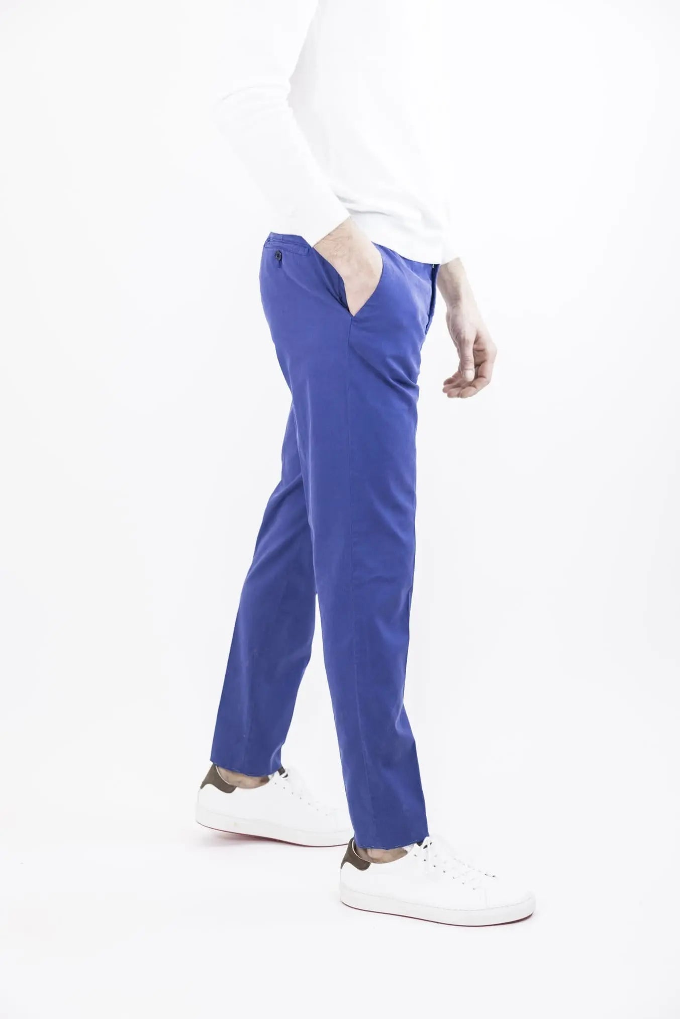 PESCAROLO Pantaloni Velluto Millerighe Superlight 5 Tasche Pesca
