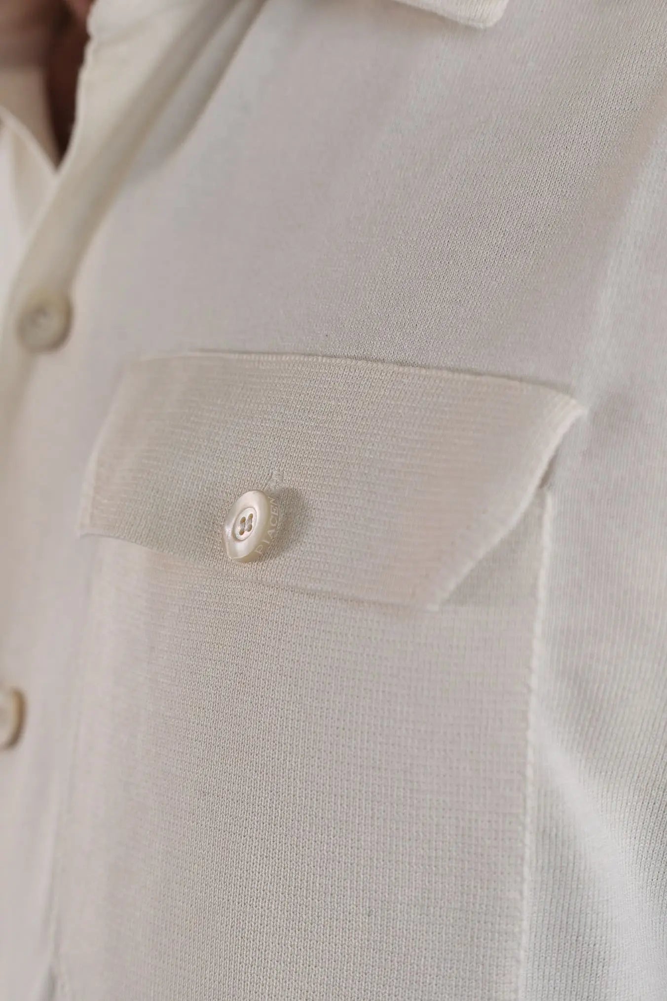 PIACENZA Camicia Jersey Seta Cotone Burro