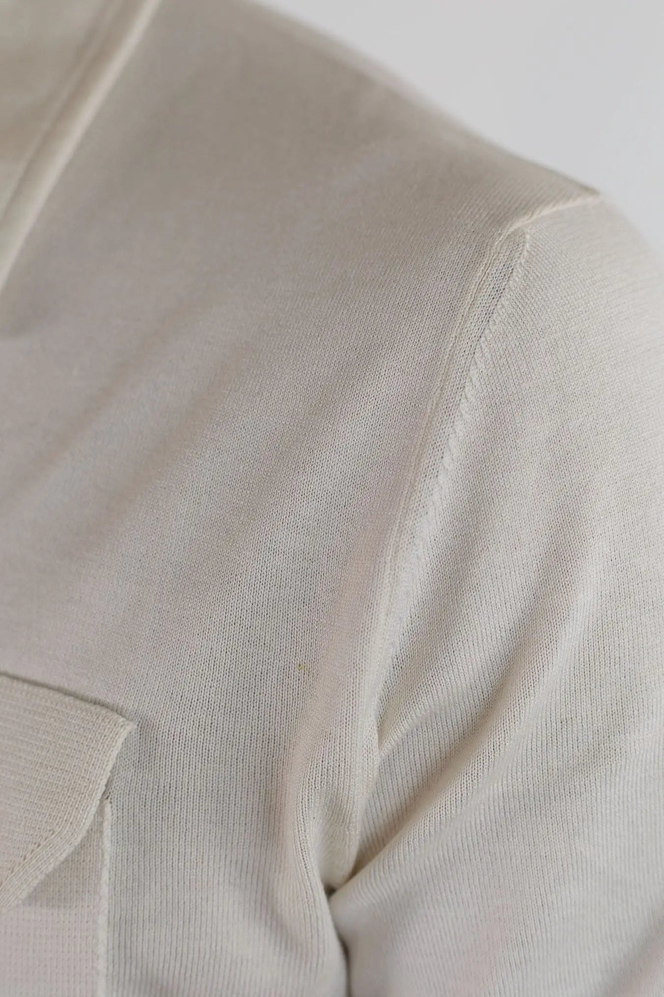 PIACENZA Camicia Jersey Seta Cotone Burro