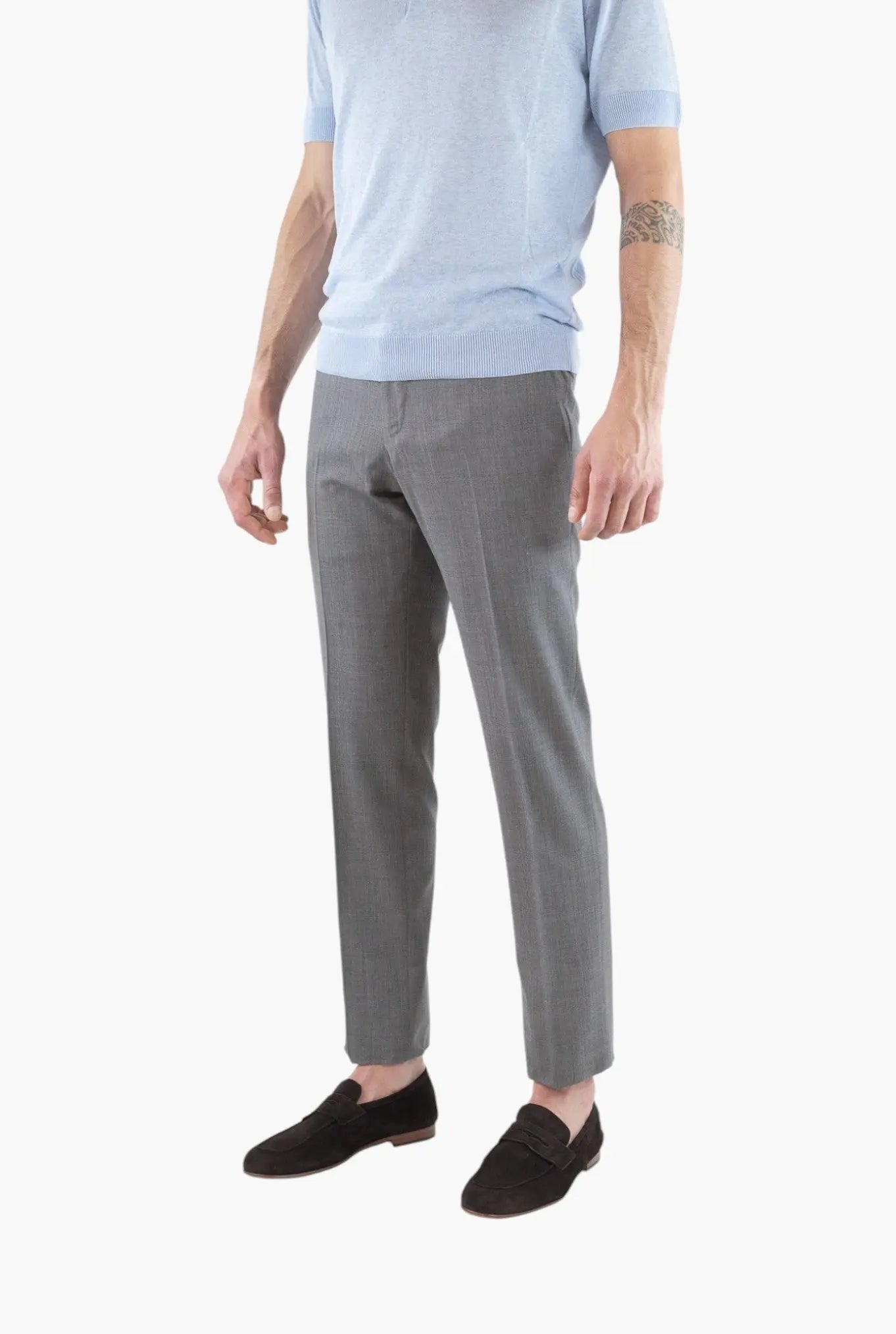 PT Pantaloni Fresco Lana Grigio Medio