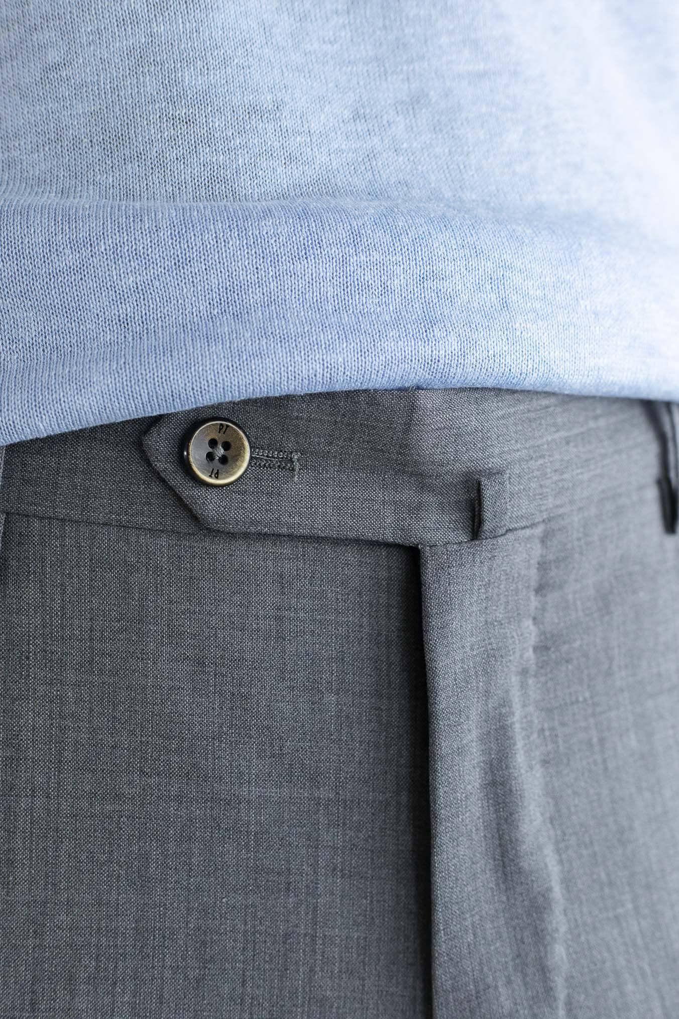 PT Pantaloni Fresco Lana Grigio Medio