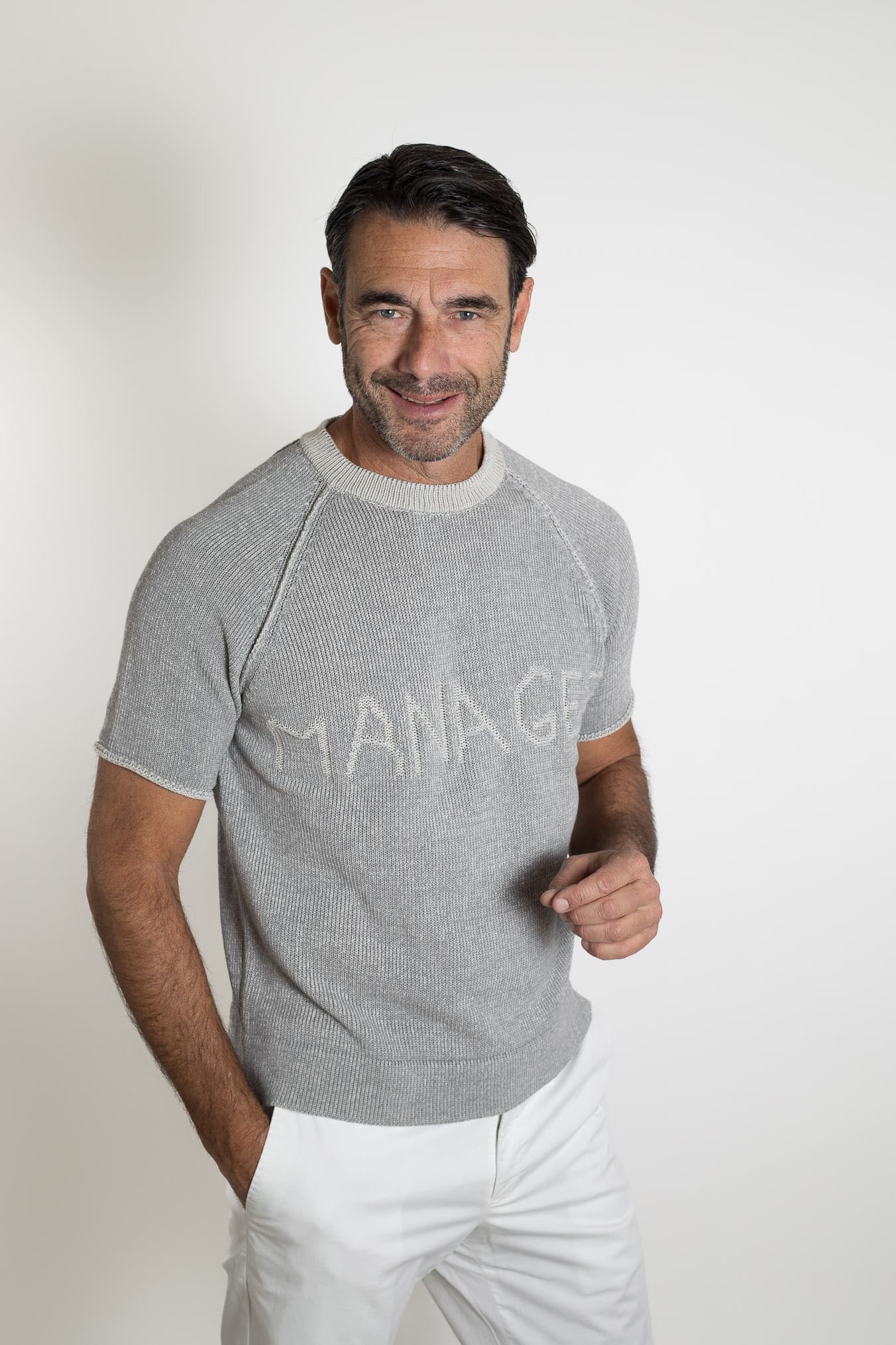 RAKKI' Felpa mod. Manager Raglan Vanisé Grigio