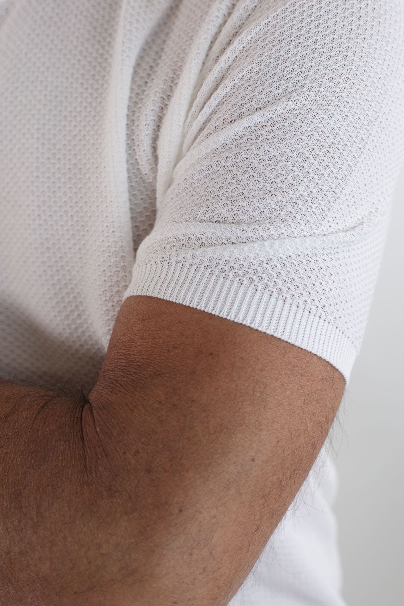 RAKKI' Girocollo Maniche Corte Marlon Brando Bianco