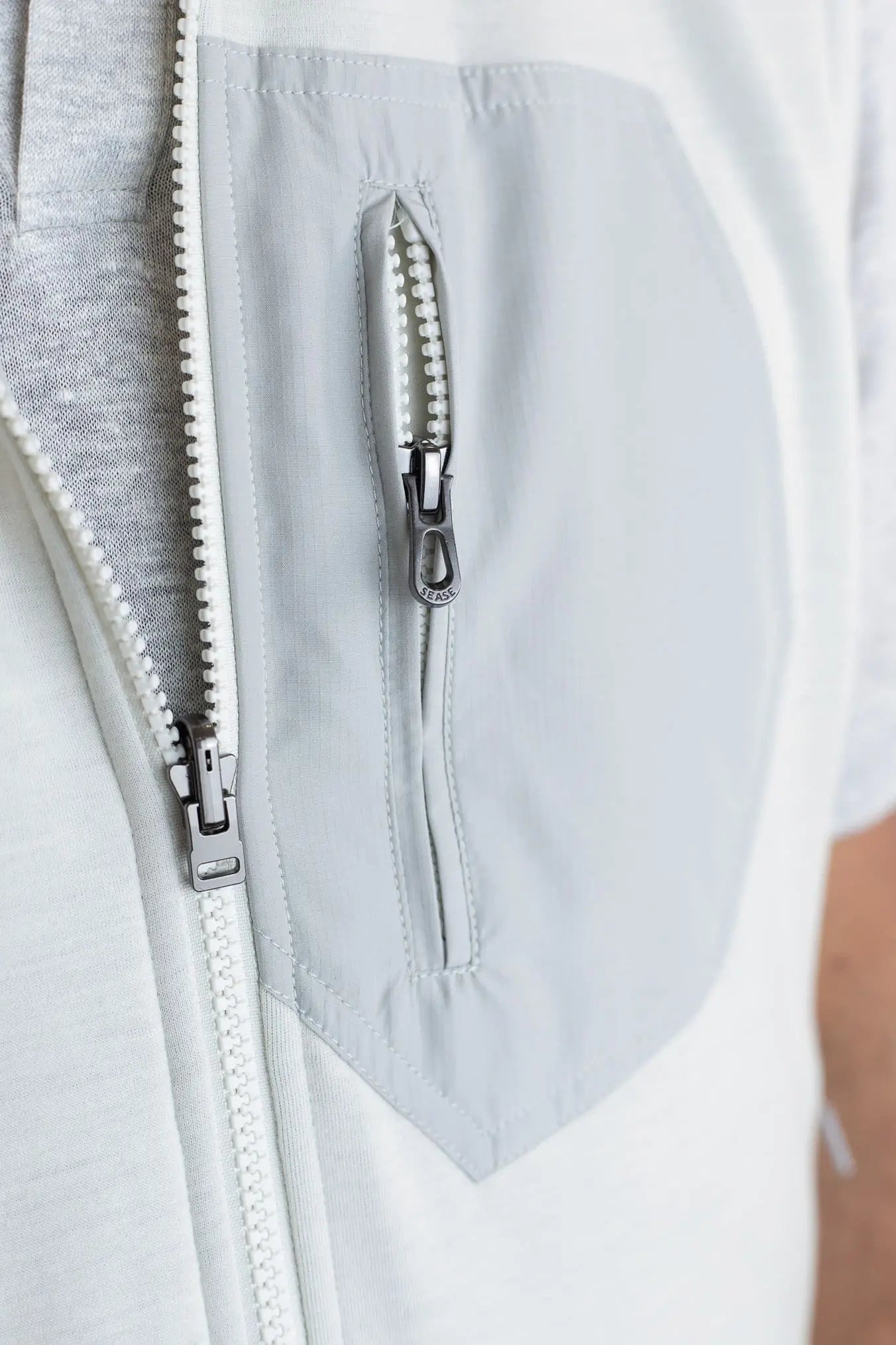 SEASE Gilet Reversibile Padded Explorer Bianco