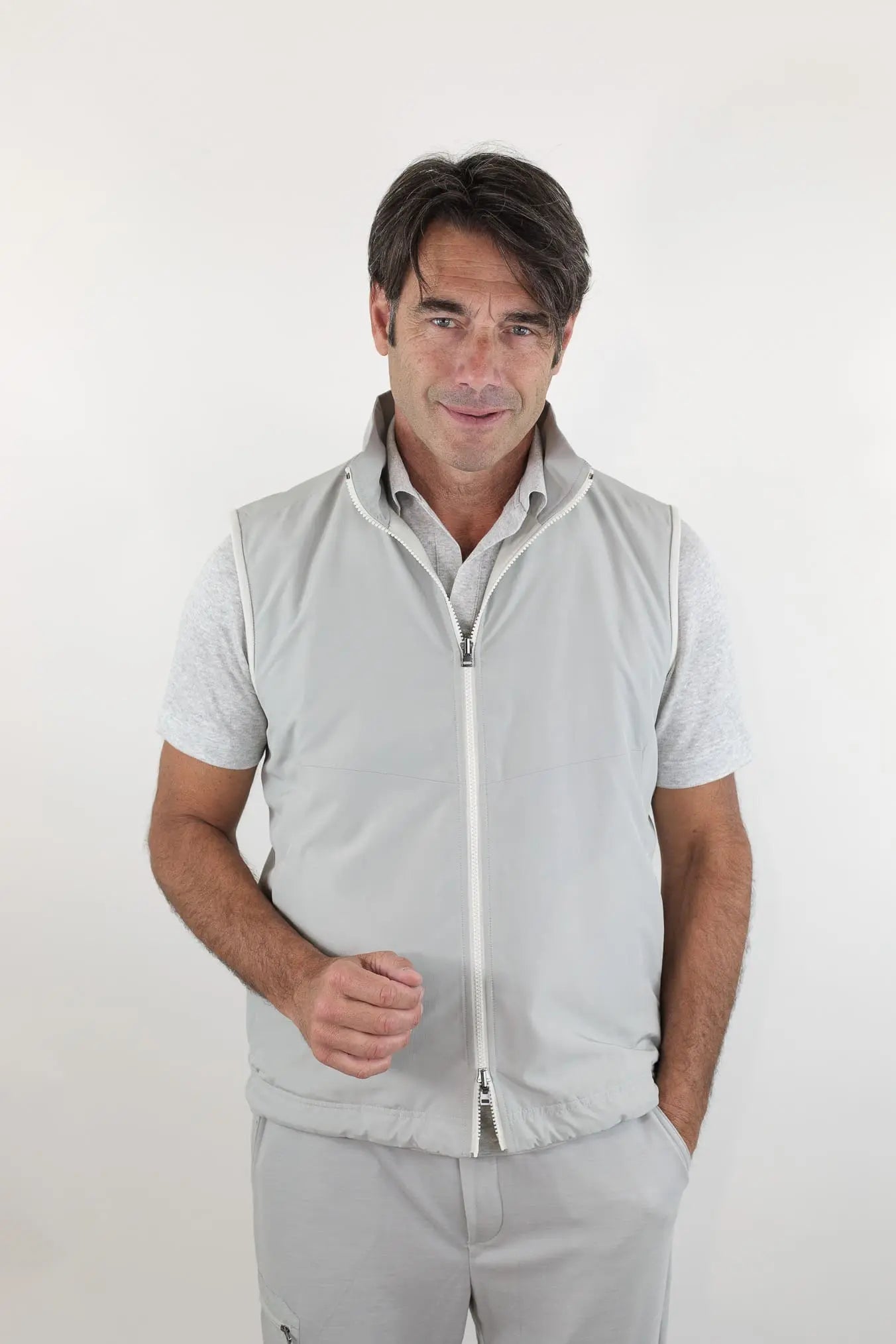 SEASE Gilet Reversibile Padded Explorer Bianco