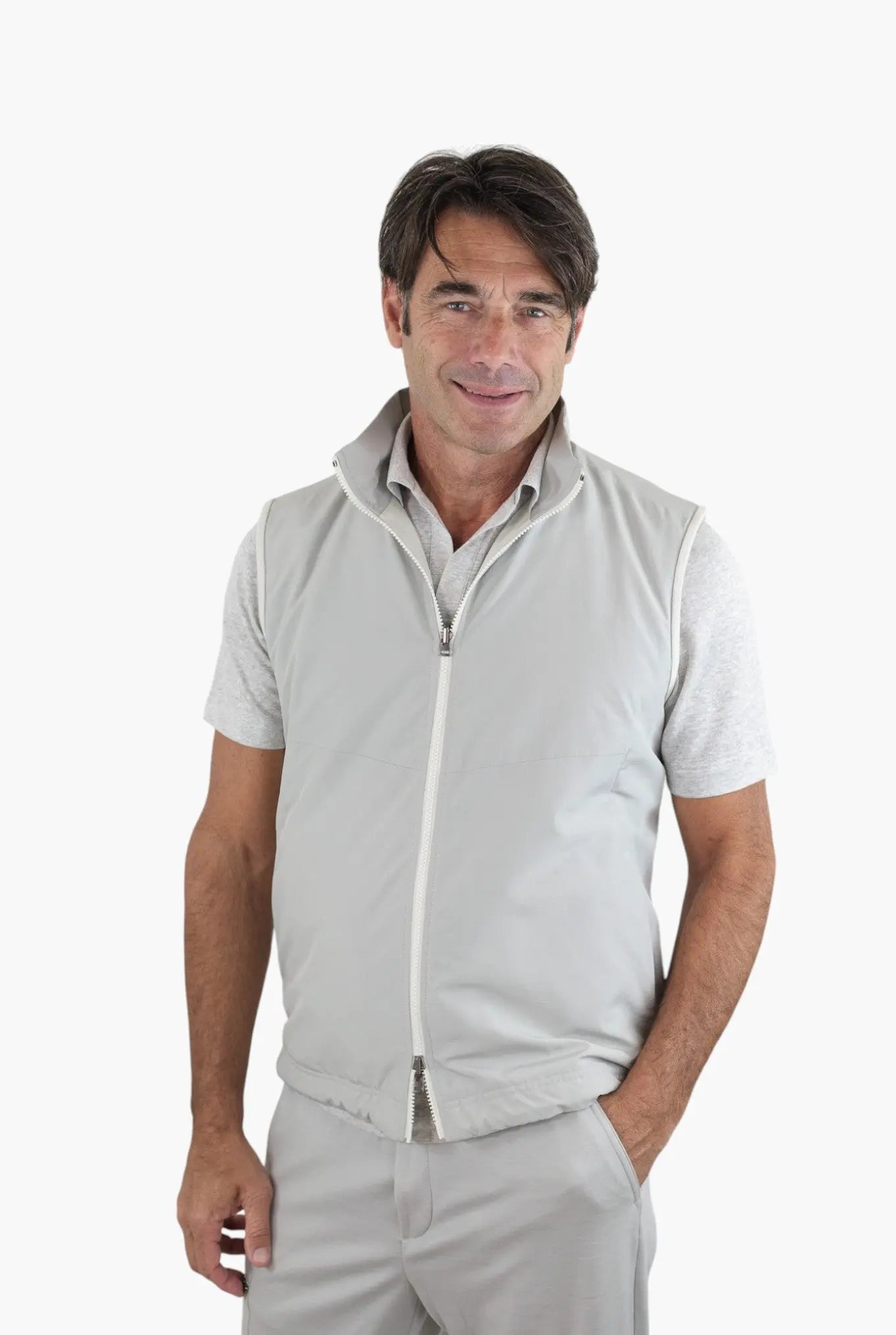 SEASE Gilet Reversibile Padded Explorer Bianco