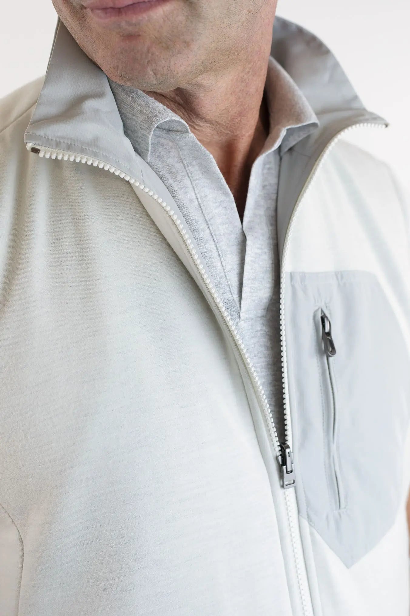 SEASE Gilet Reversibile Padded Explorer Bianco