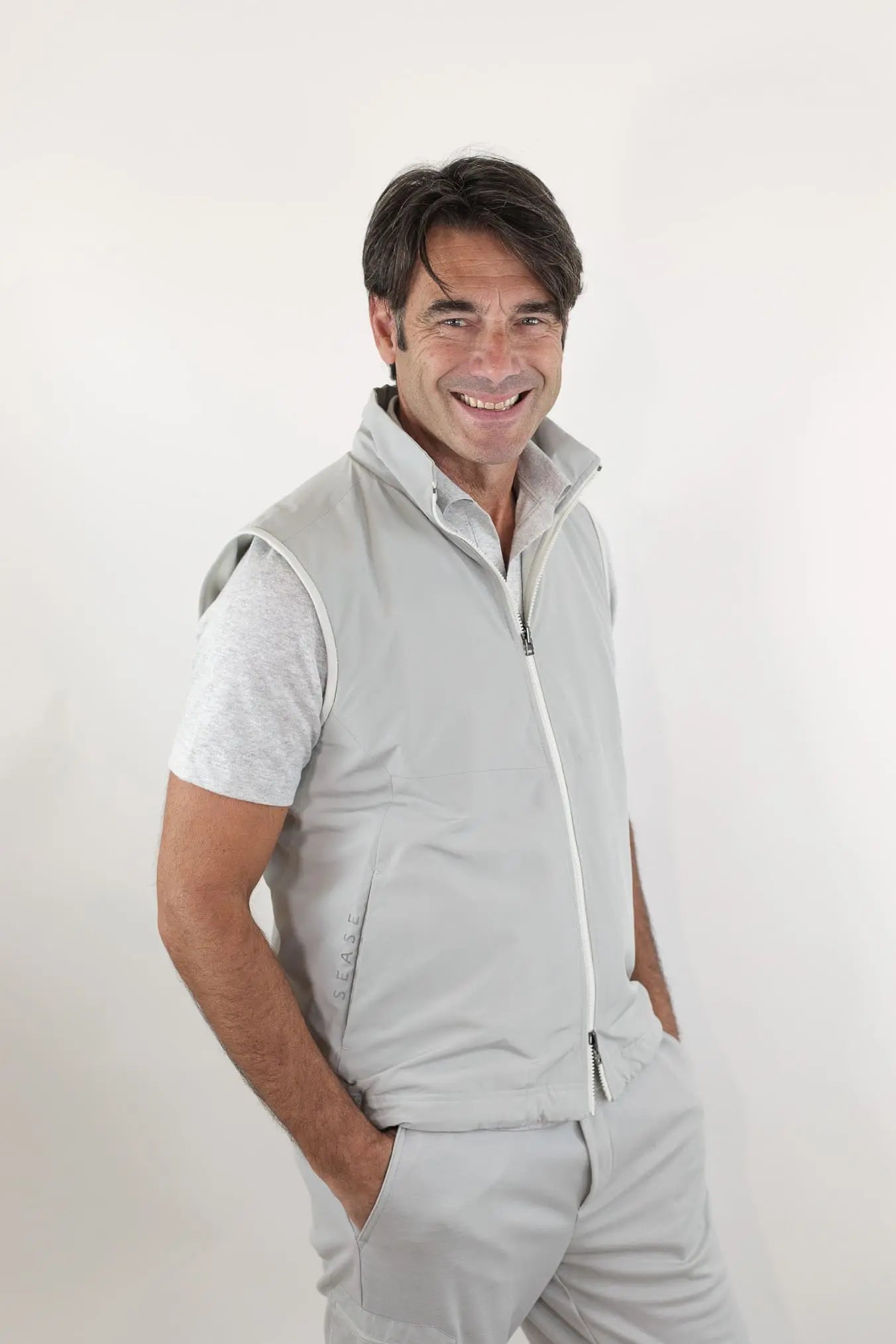 SEASE Gilet Reversibile Padded Explorer Bianco