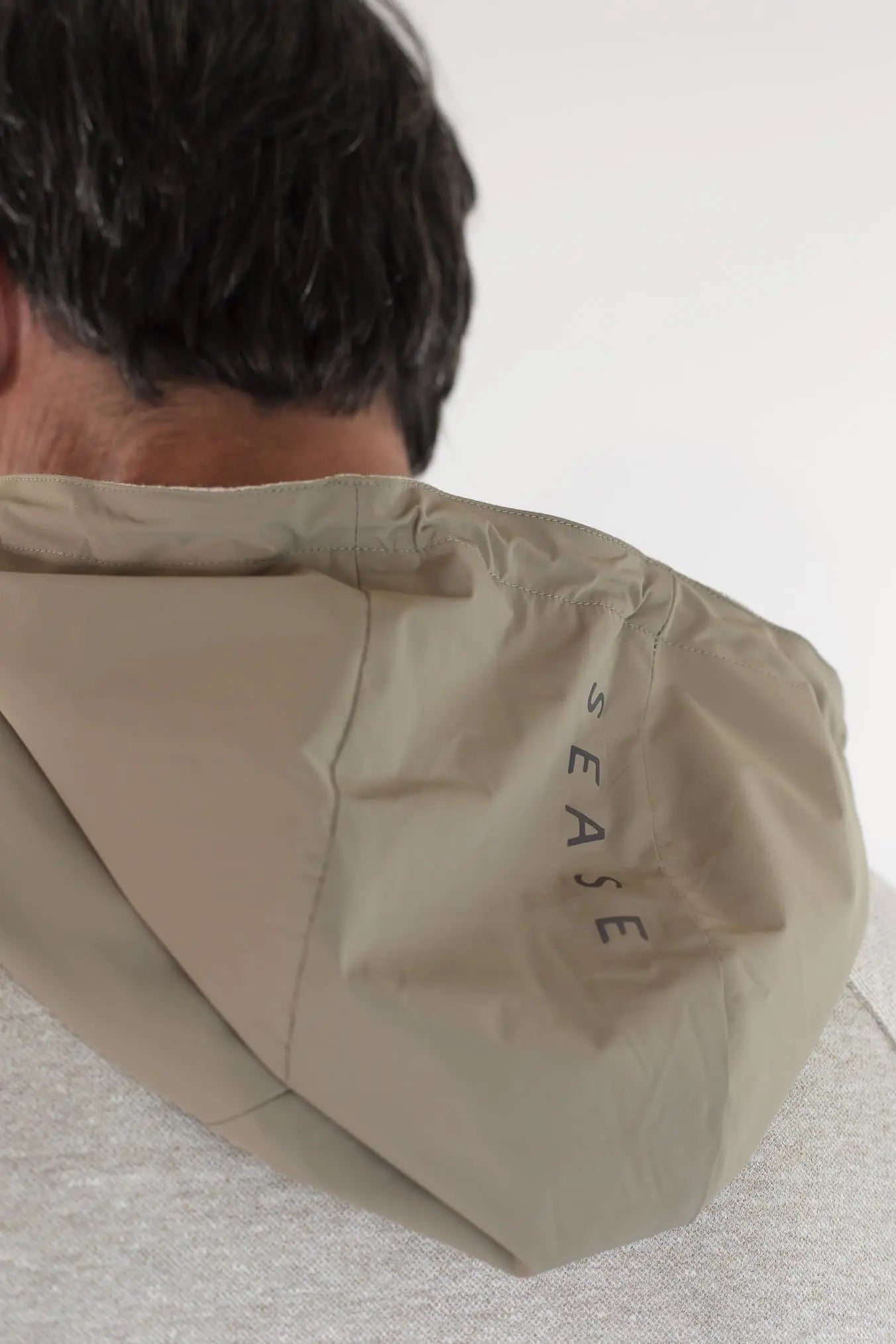 SEASE Felpa Cappuccio Jersey Lino Cotone Beige