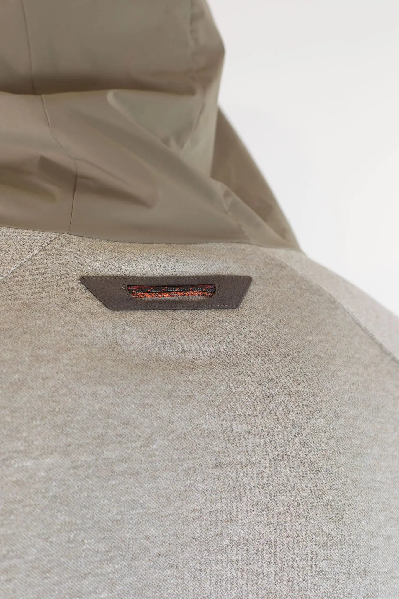 SEASE Felpa Cappuccio Jersey Lino Cotone Beige