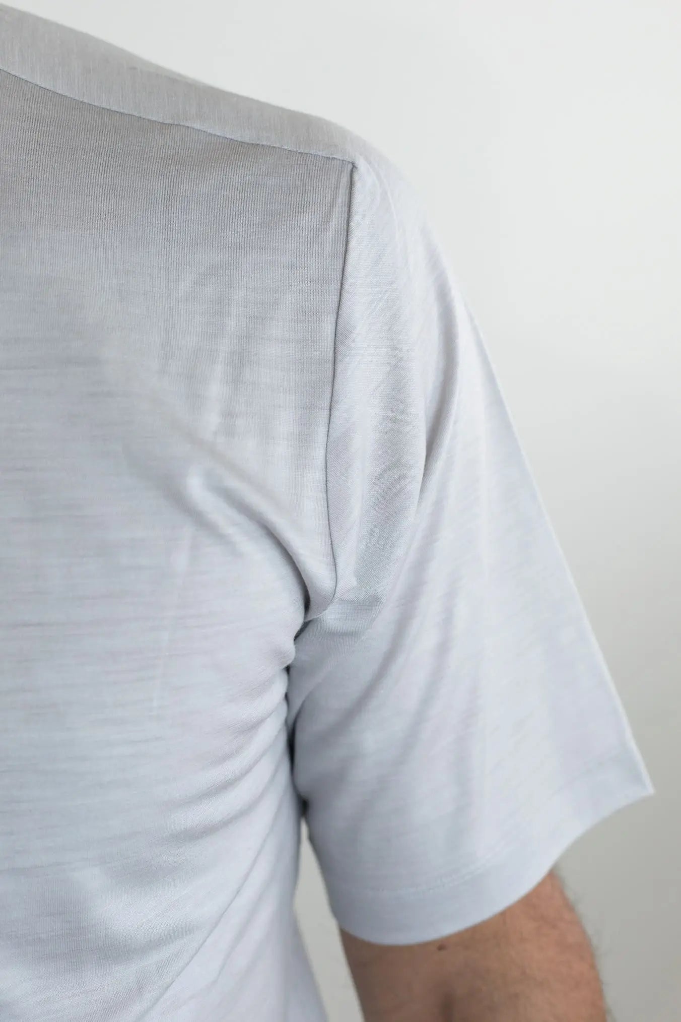 SEASE T-Shirt Runner Maniche Corte Grigio Perla