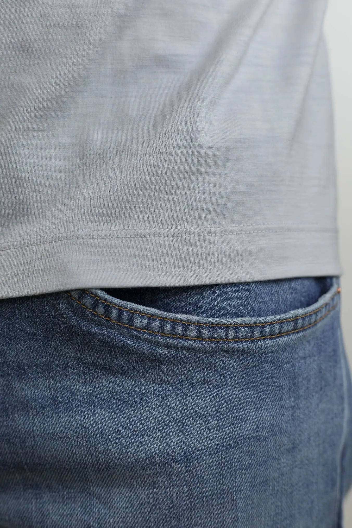 SEASE T-Shirt Runner Maniche Corte Grigio Perla