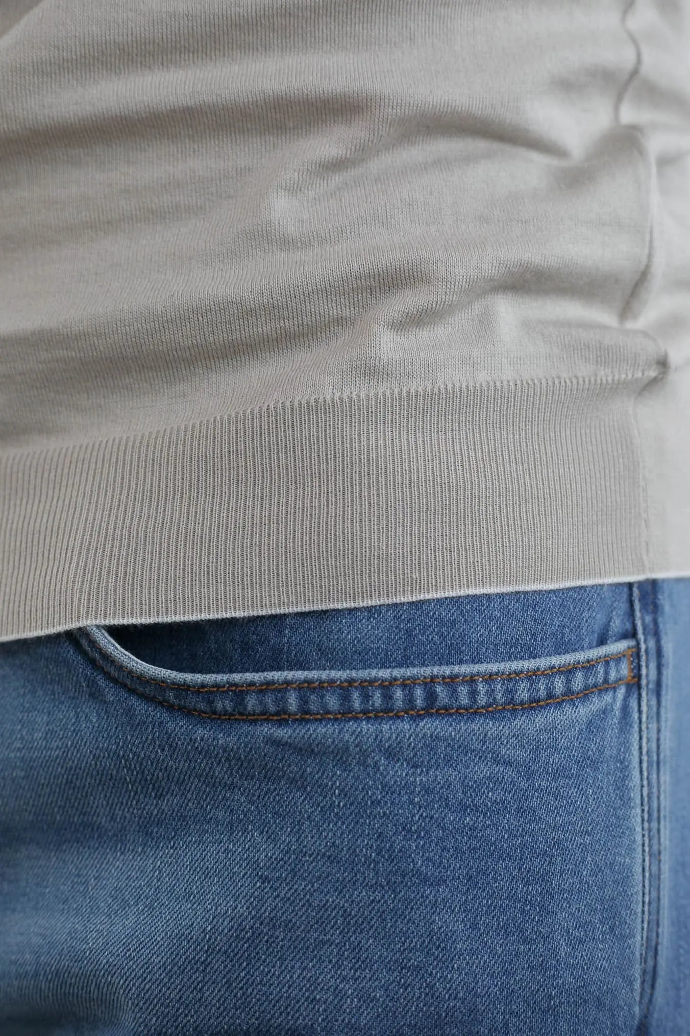 Girocollo Maniche Lunghe Cotone Supersoft Beige - Guarino Store