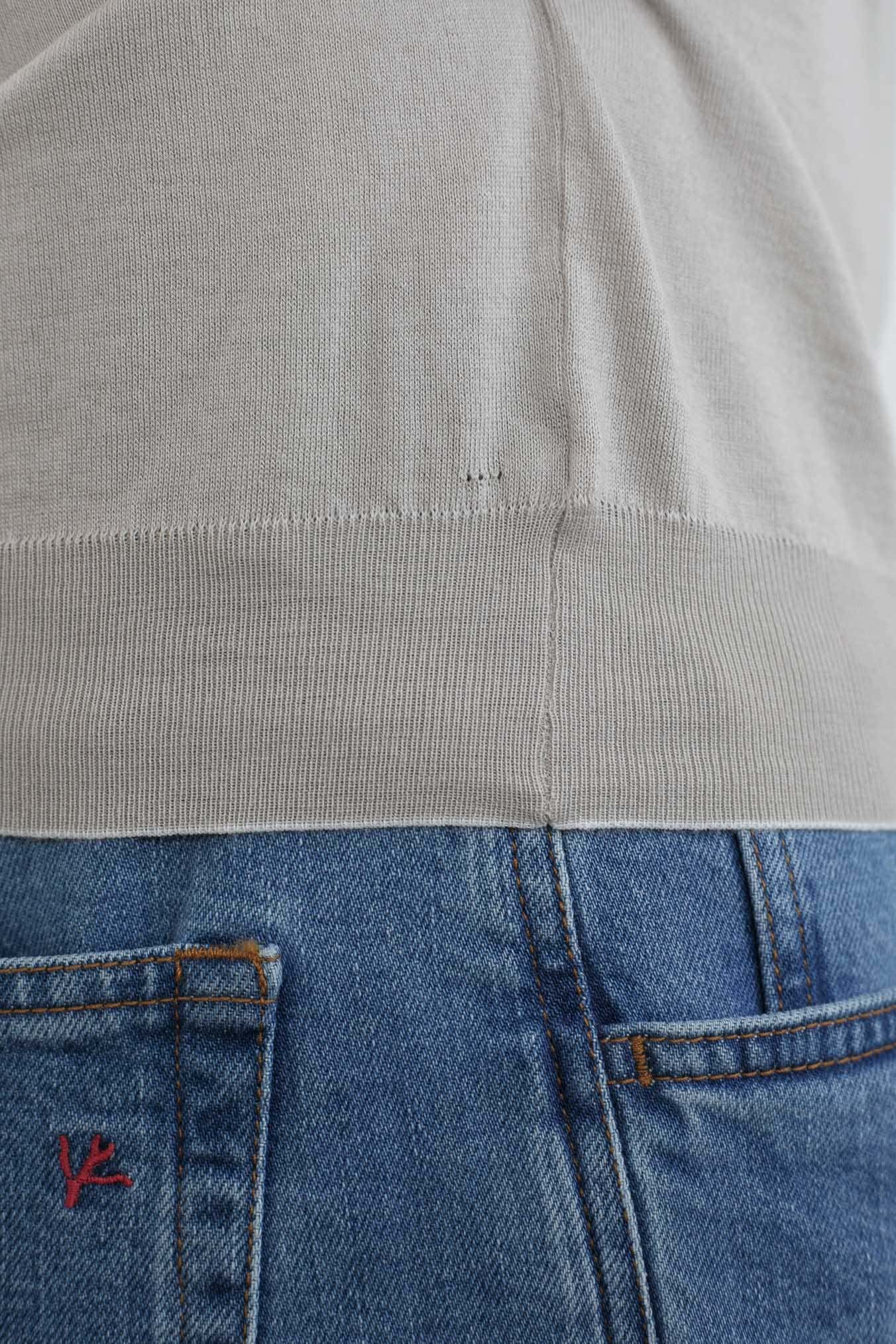 Girocollo Maniche Lunghe Cotone Supersoft Beige - Guarino Store