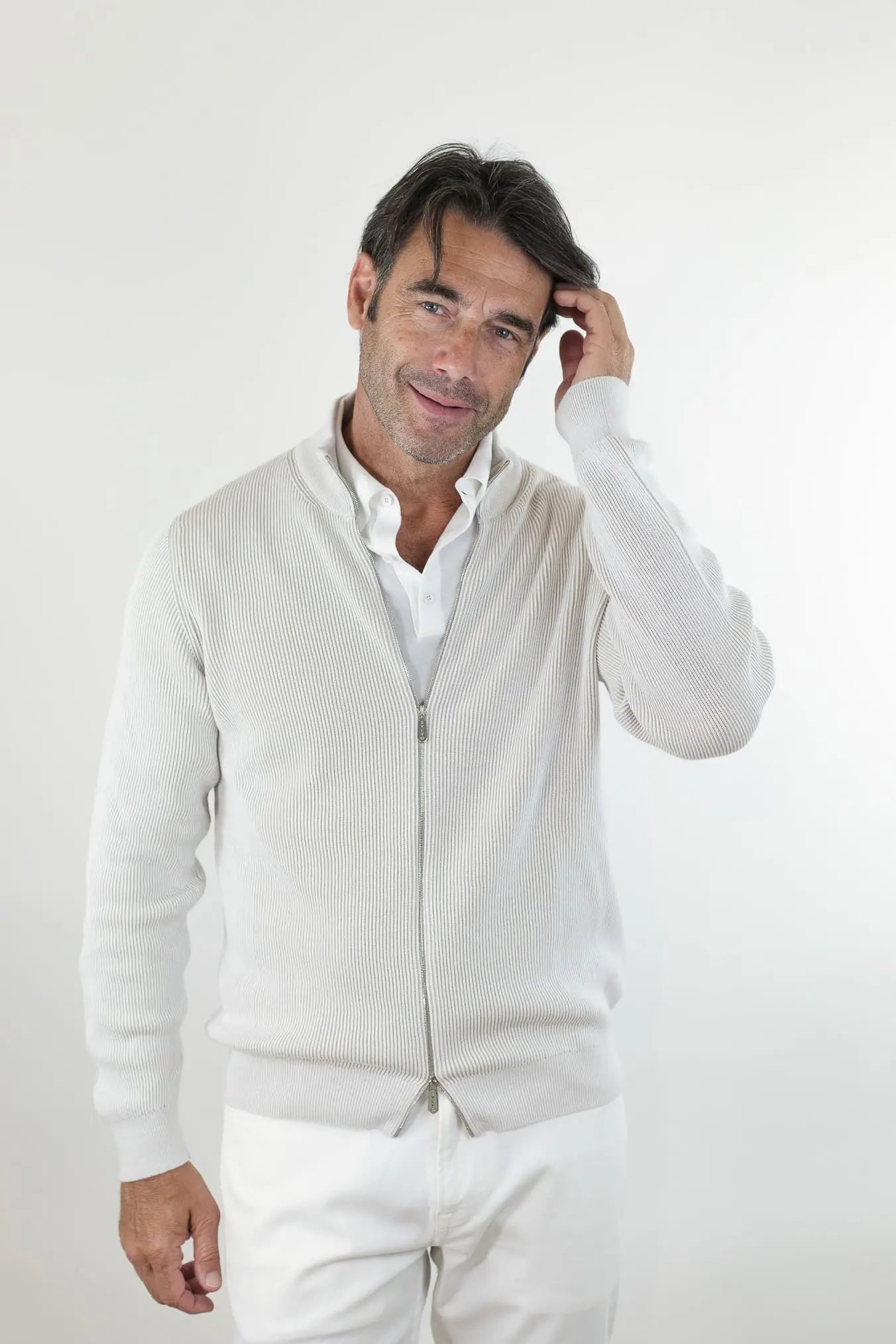 SVEVO PARMA Maglia Full Zip Jersey Cotone