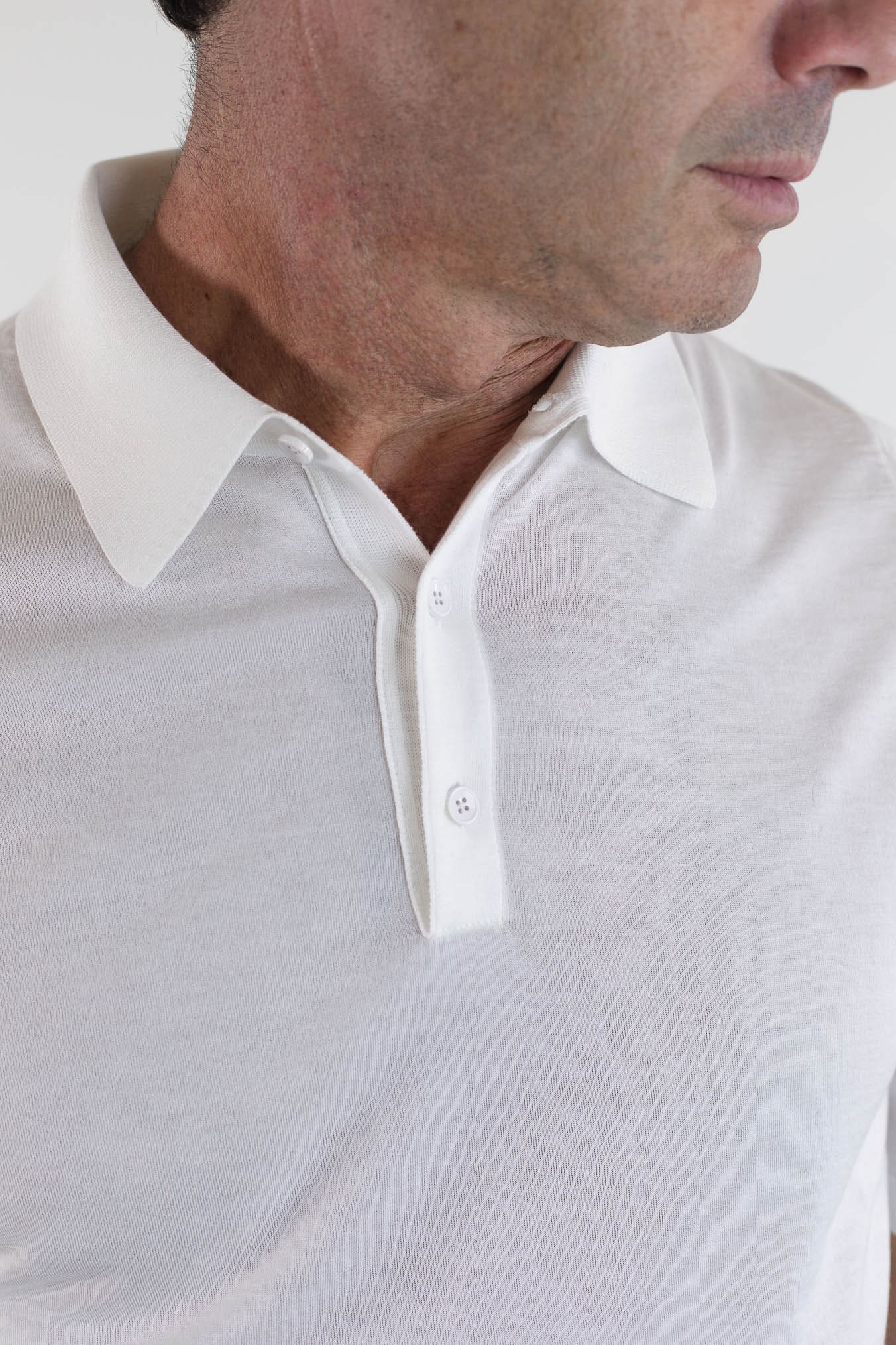 Polo Maniche Corte Cotone Makò Limited Edition Bianco - Guarino Store