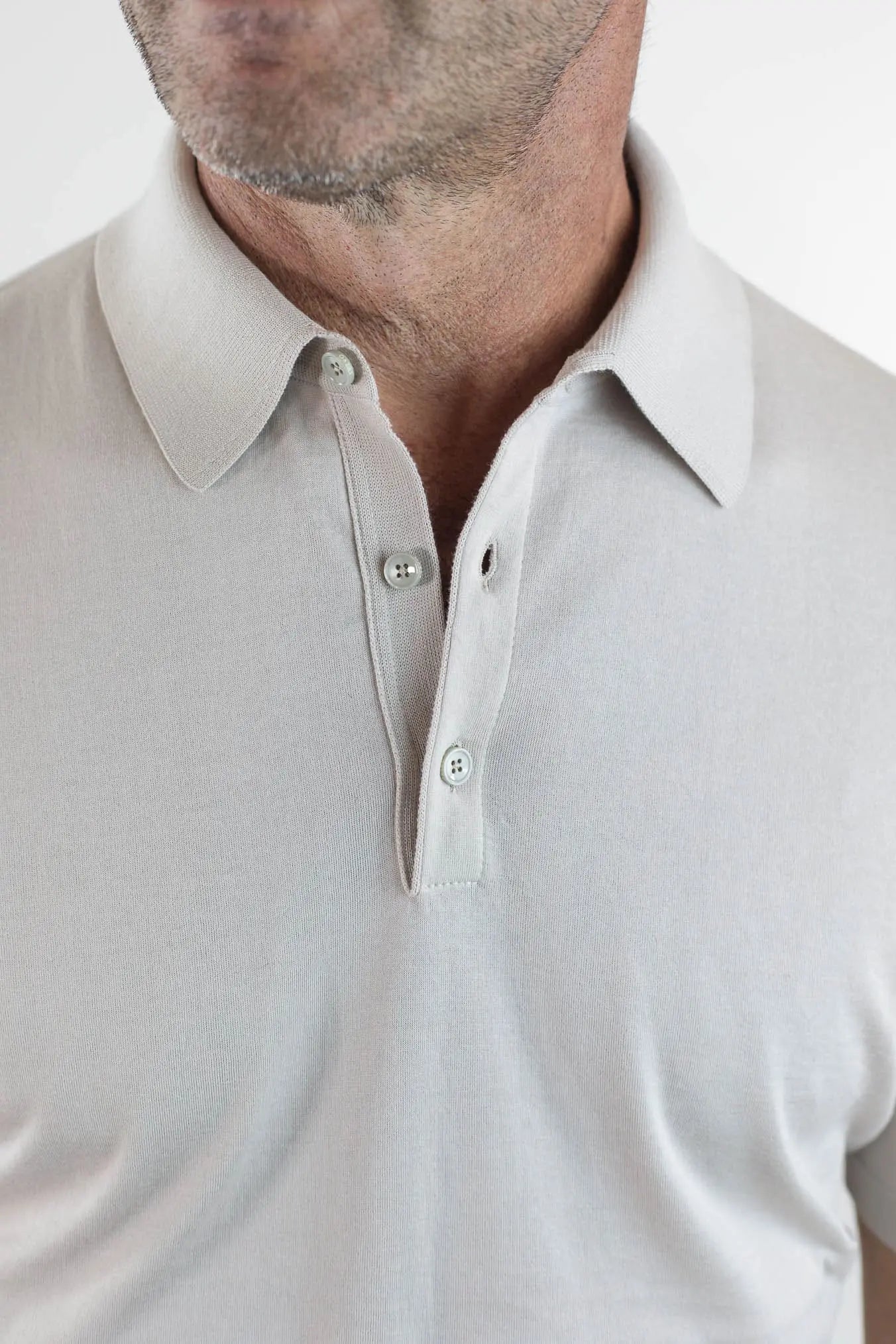 Polo Maniche Corte Cotone Makò Limited Edition Beige - Guarino Store
