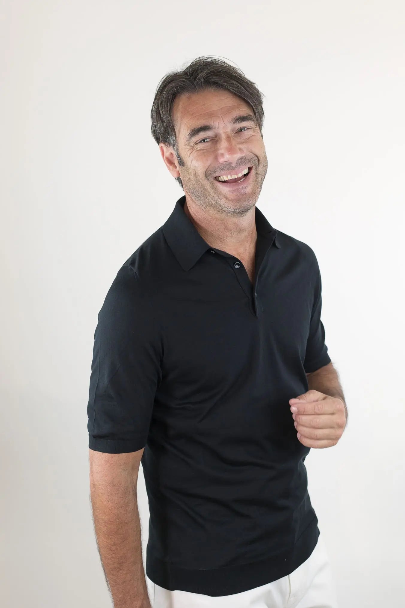 Polo Maniche Corte Cotone Makò Limited Edition Nero - Guarino Store