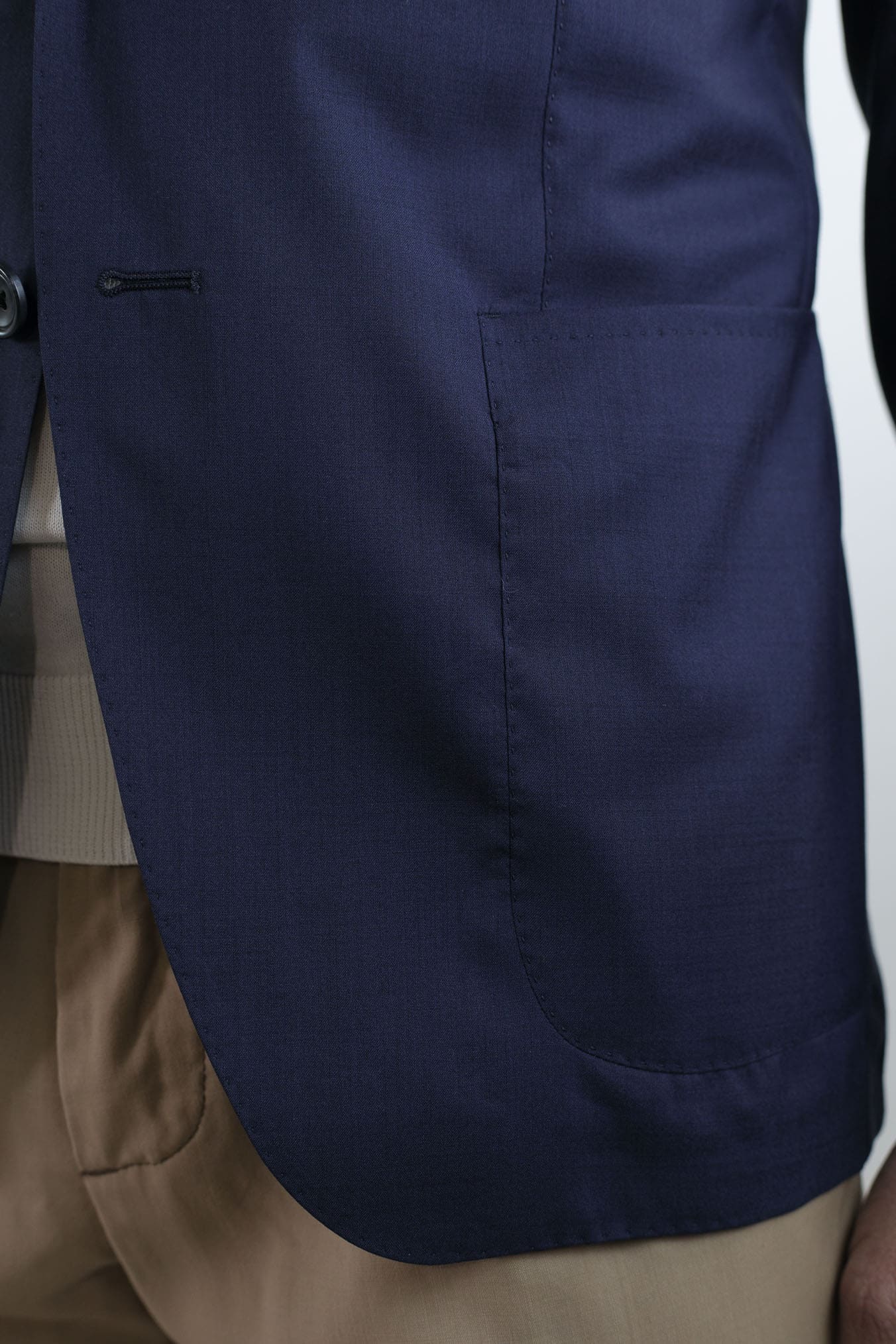 TAGLIATORE Giacca Monopetto Lana Seta Blu