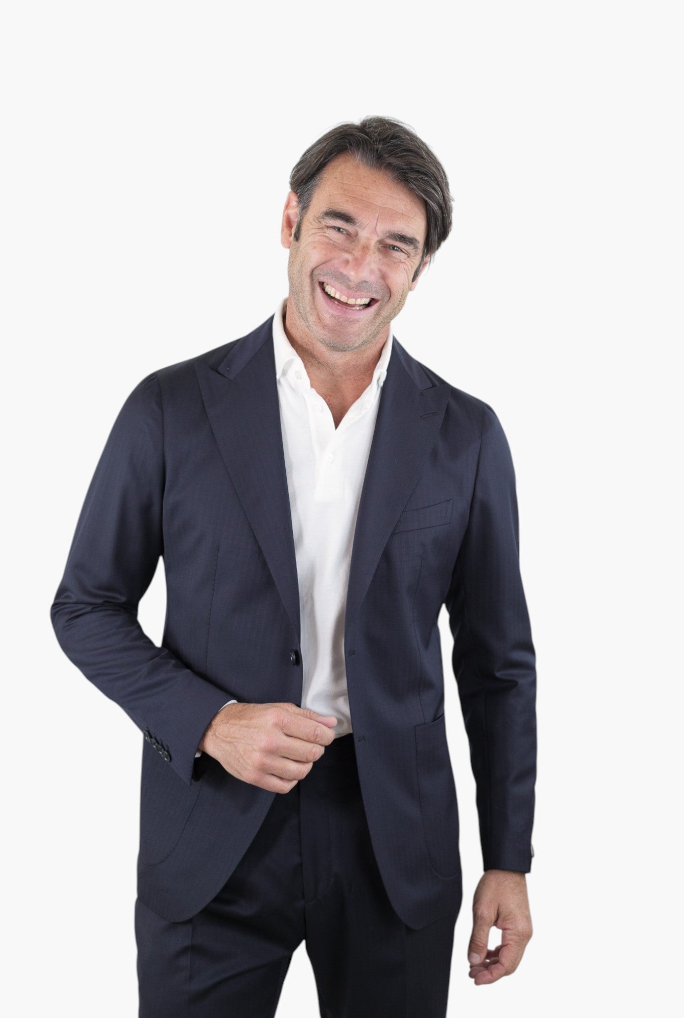 TAGLIATORE Abito Spigato Lana Super 130's Blu