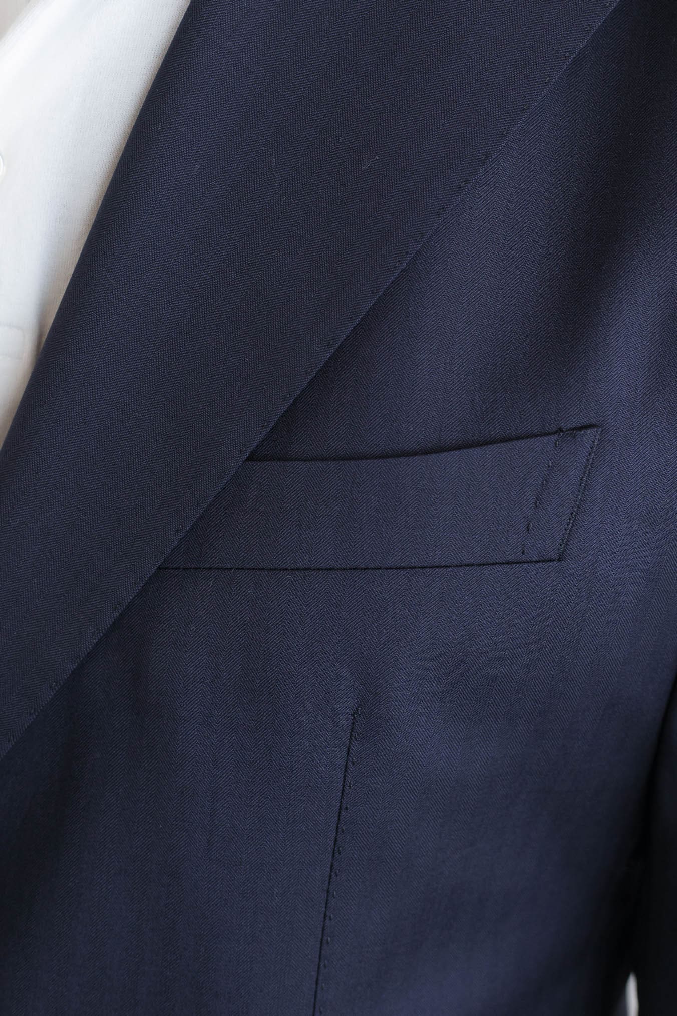 TAGLIATORE Abito Spigato Lana Super 130's Blu