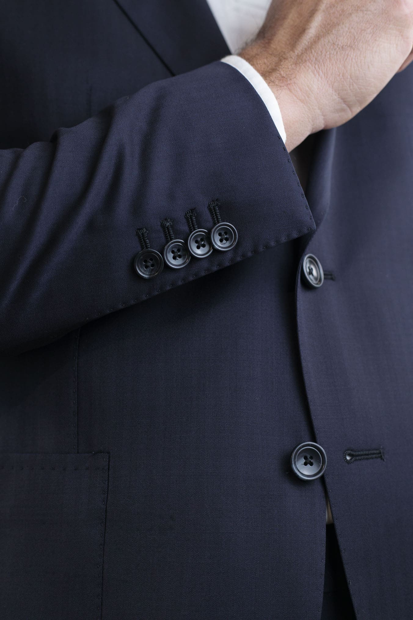 TAGLIATORE Abito Spigato Lana Super 130's Blu