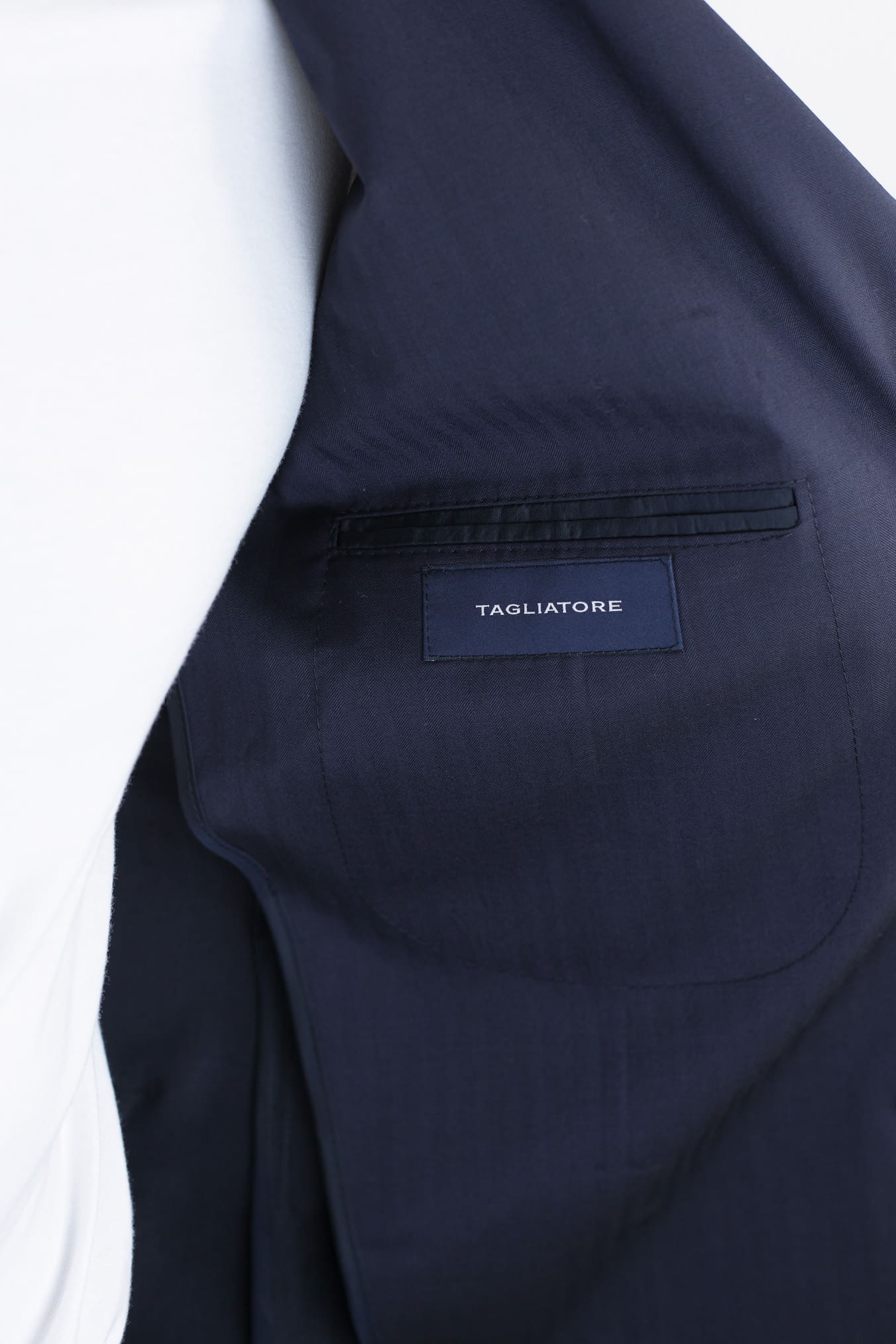 TAGLIATORE Abito Spigato Lana Super 130's Blu