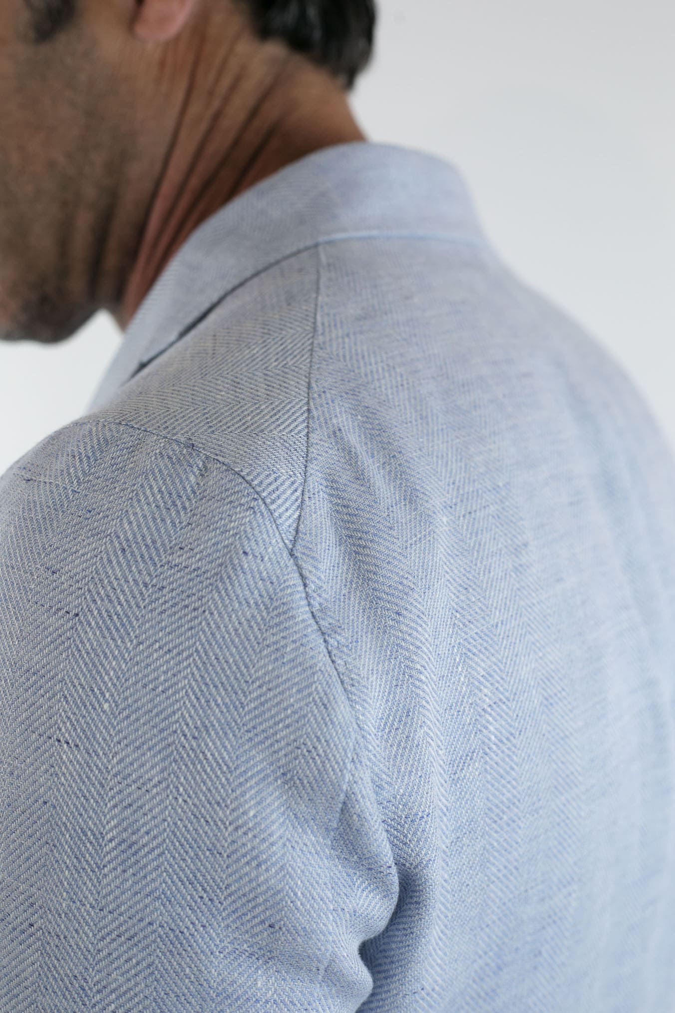 Giacca Spigata Celeste - Guarino Store