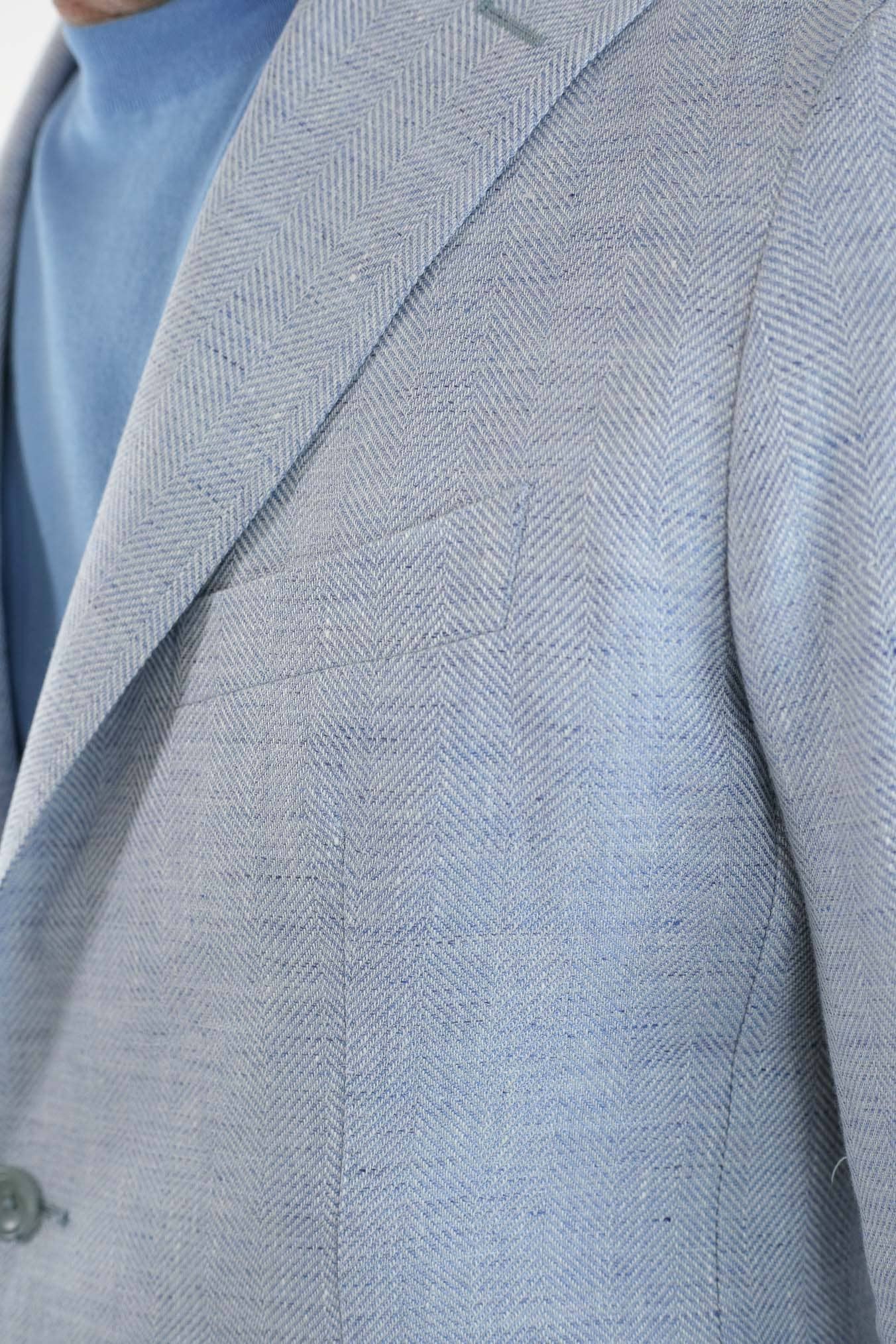 Giacca Spigata Celeste - Guarino Store