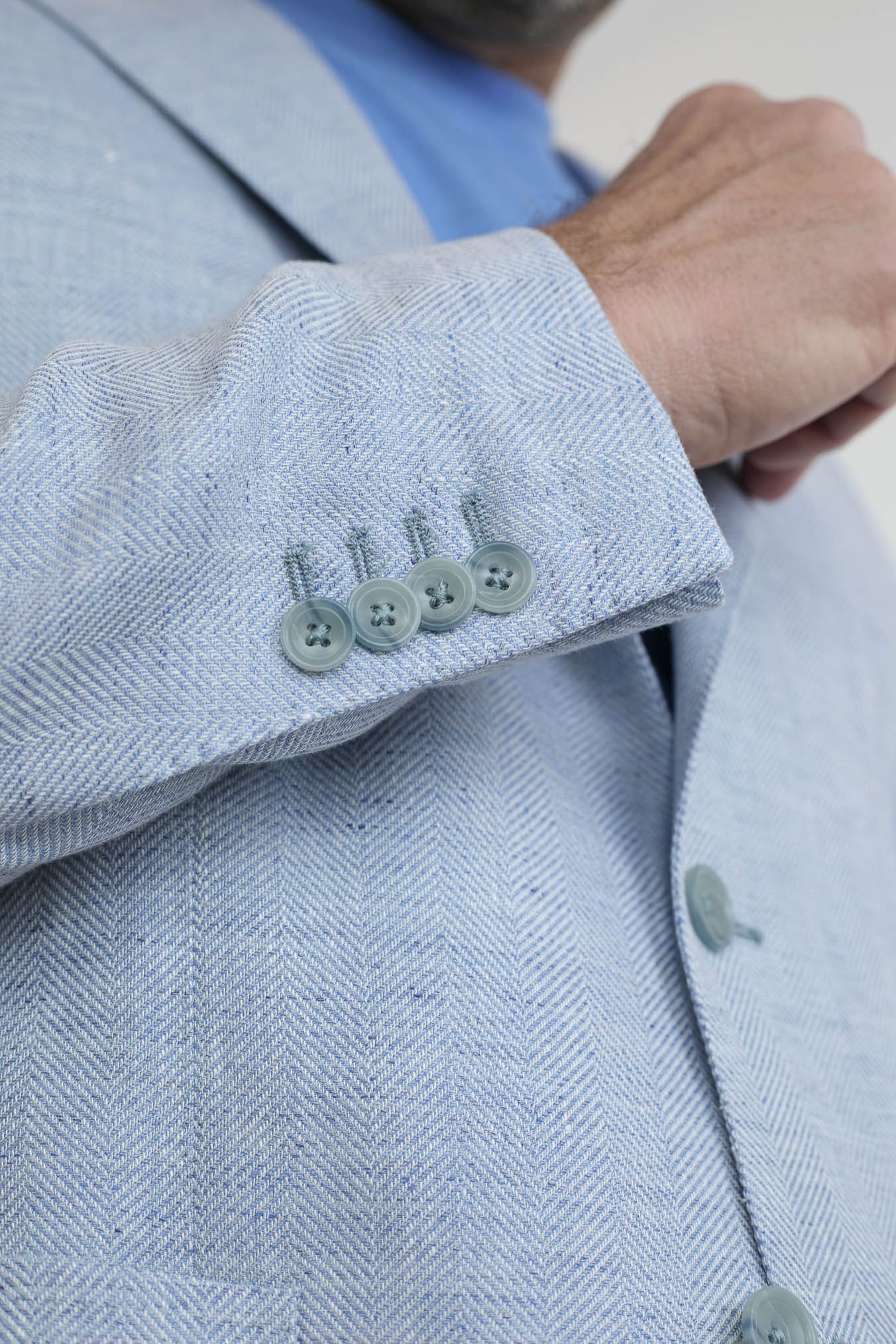 Giacca Spigata Celeste - Guarino Store