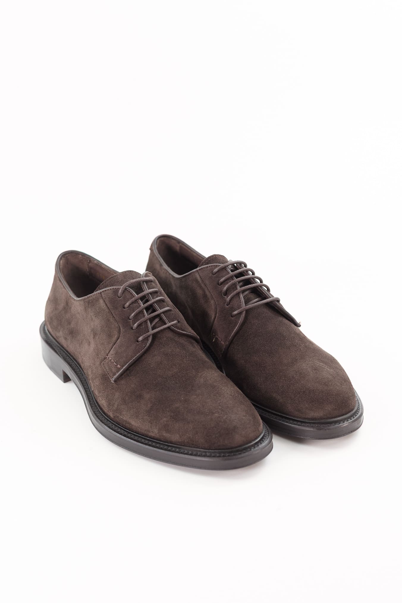 ANDREA VENTURA Scarpe Derby Suede Testa di Moro