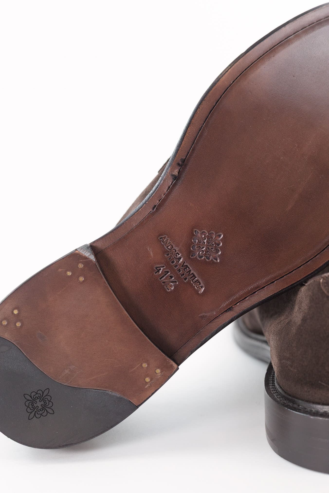 ANDREA VENTURA Scarpe Derby Suede Testa di Moro