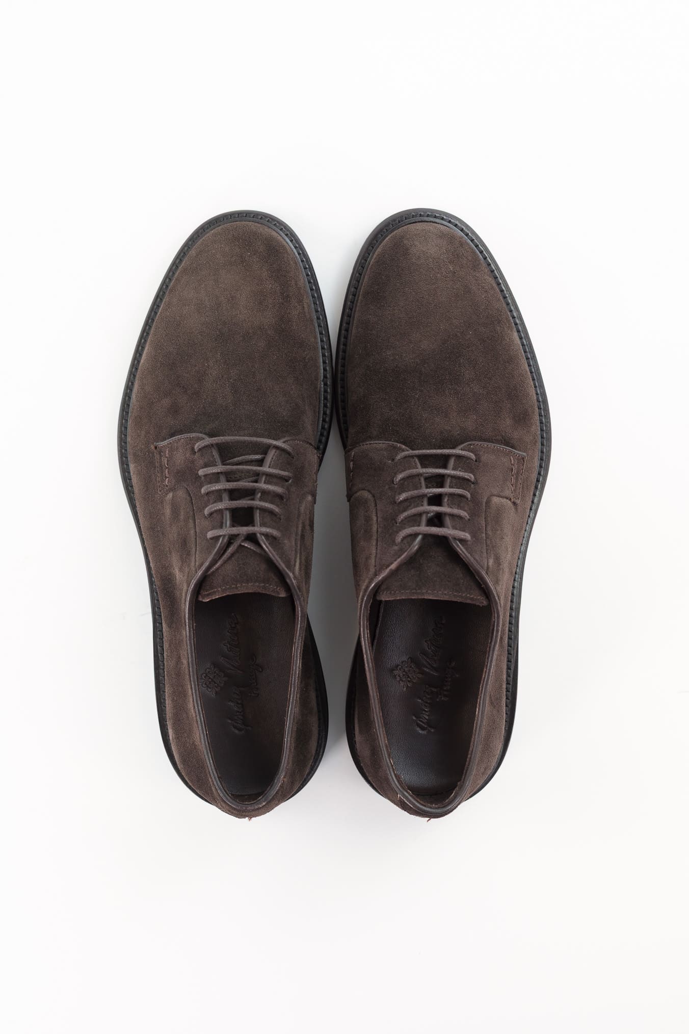 ANDREA VENTURA Scarpe Derby Suede Testa di Moro