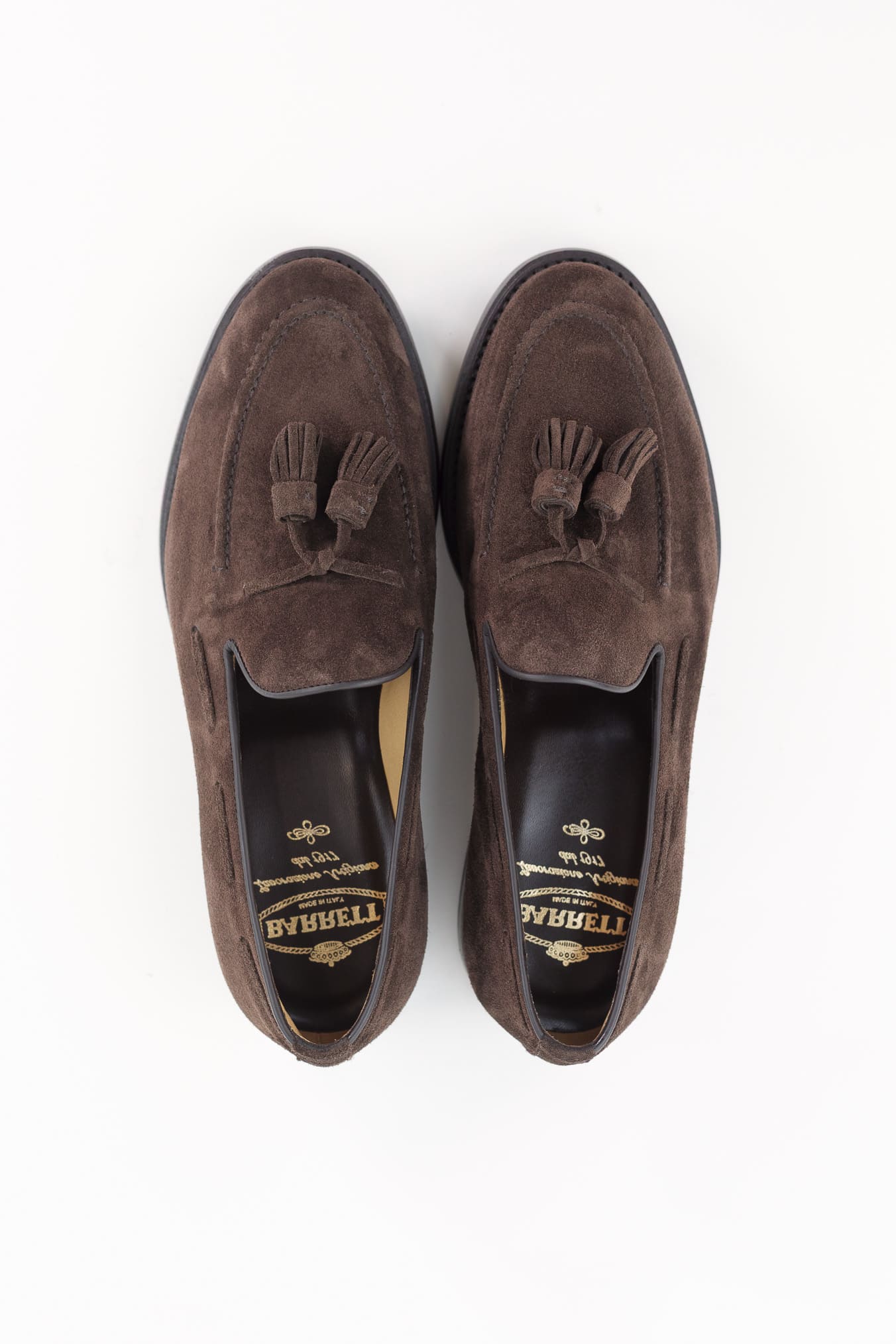 BARRETT Mocassini con Nappine Suede Testa Moro