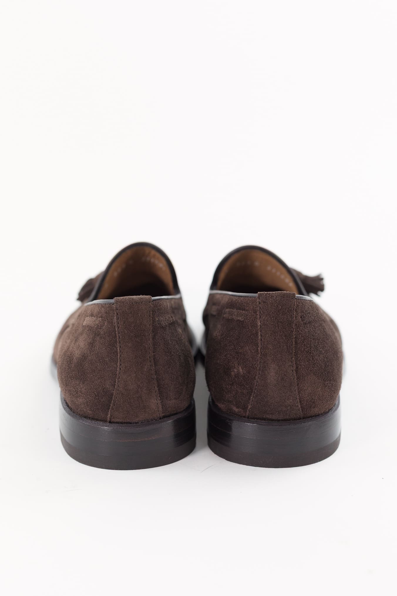 BARRETT Mocassini con Nappine Suede Testa Moro