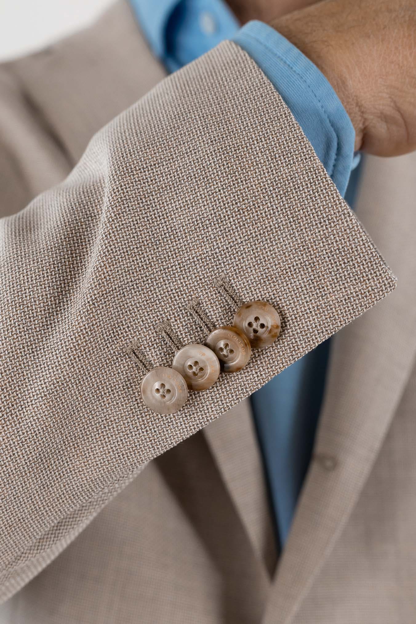 BOGLIOLI Giacca "K-Jacket" Hopsack Fresco Lana Beige