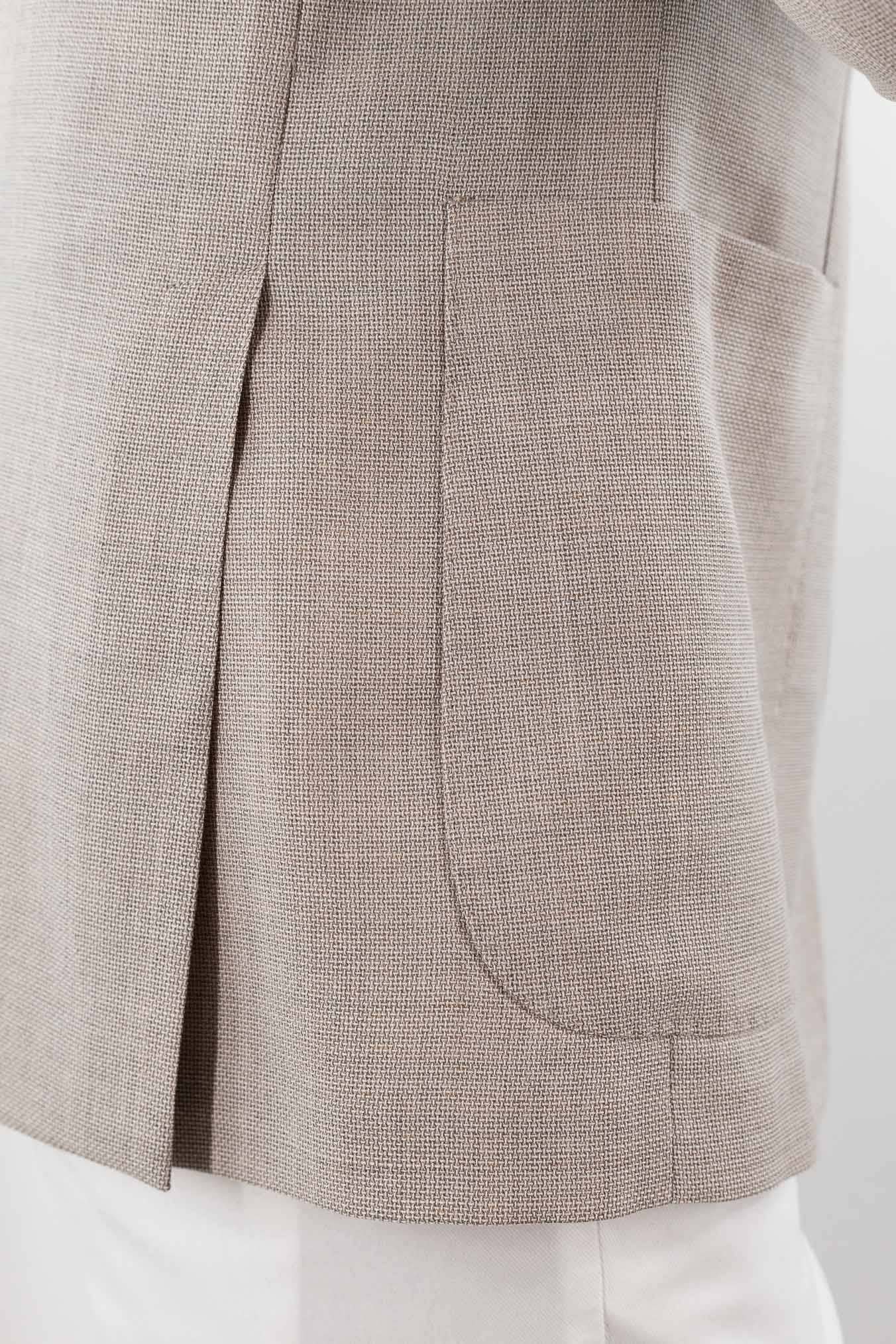 BOGLIOLI Giacca "K-Jacket" Hopsack Fresco Lana Beige