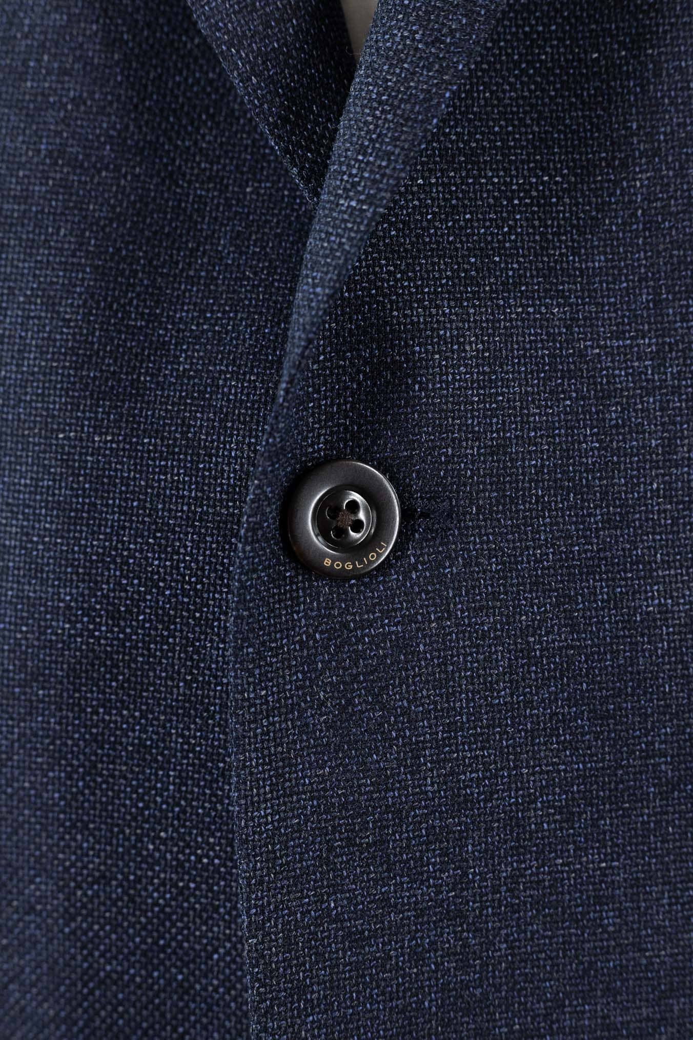 BOGLIOLI Giacca "K-Jacket" Hopsack Fresco Lana Blu