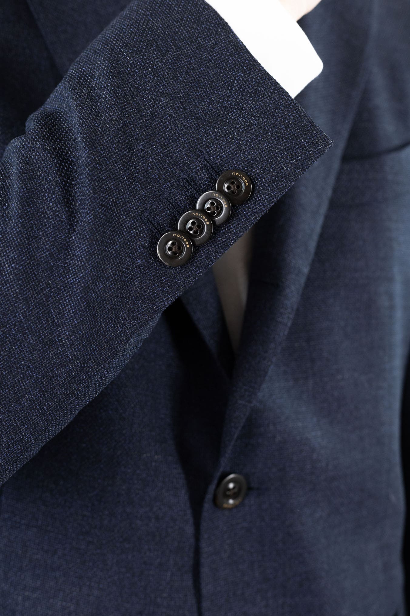 BOGLIOLI Giacca "K-Jacket" Hopsack Fresco Lana Blu